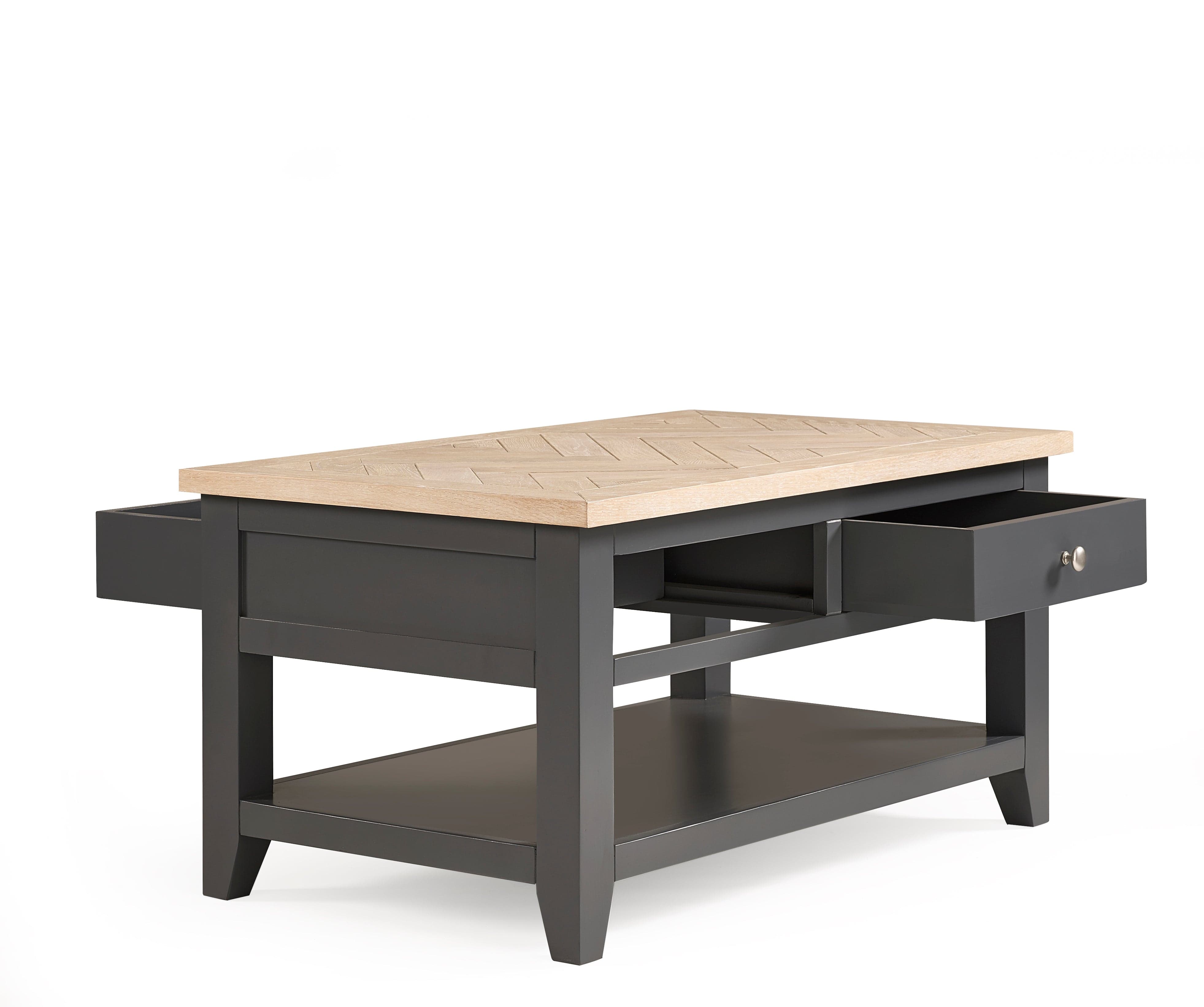 Julian Bowen coffee table Bordeaux Coffee Table Dark Grey Bed Kings