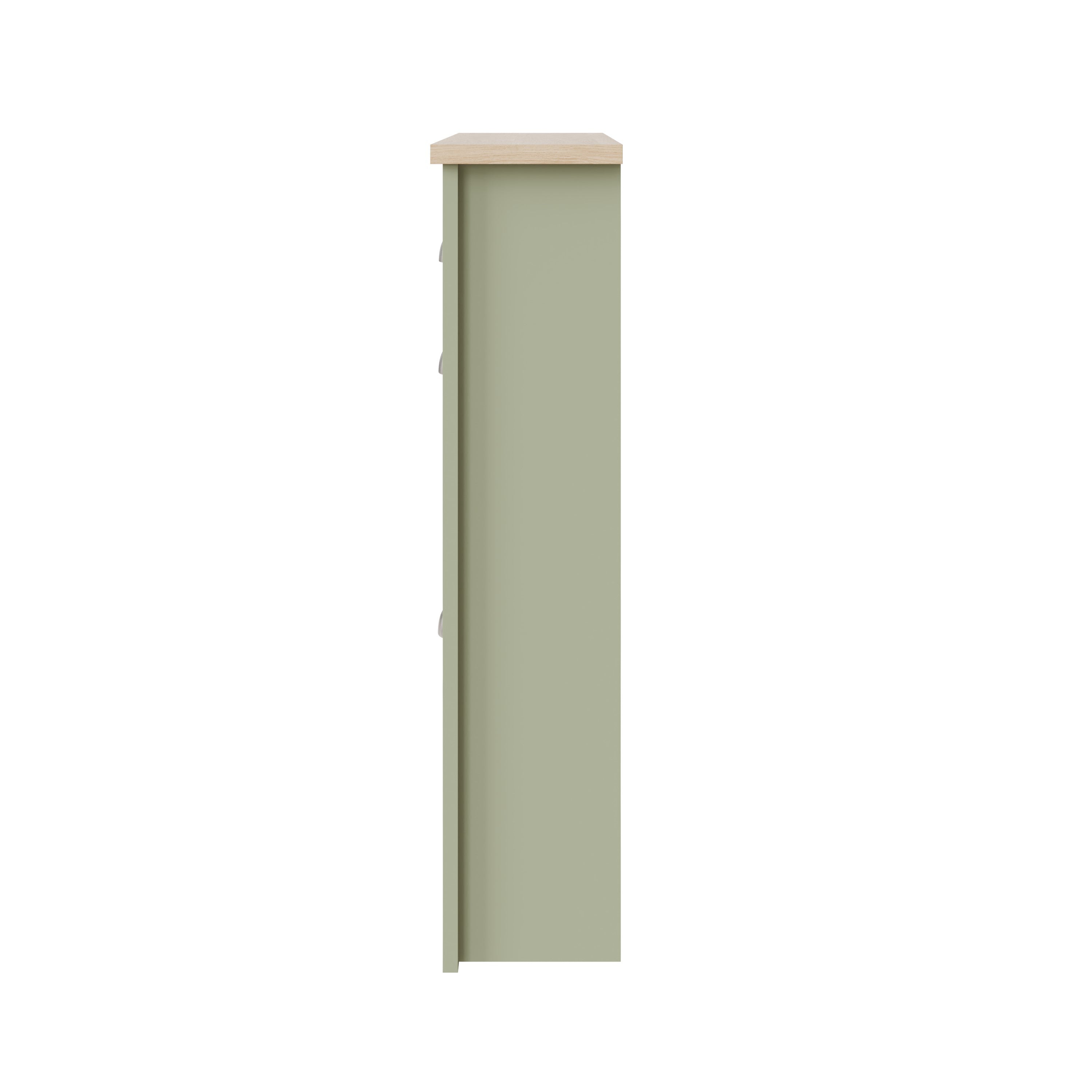 Lancaster 2Dr 1Drw Shoe Cabinet Sage Green
