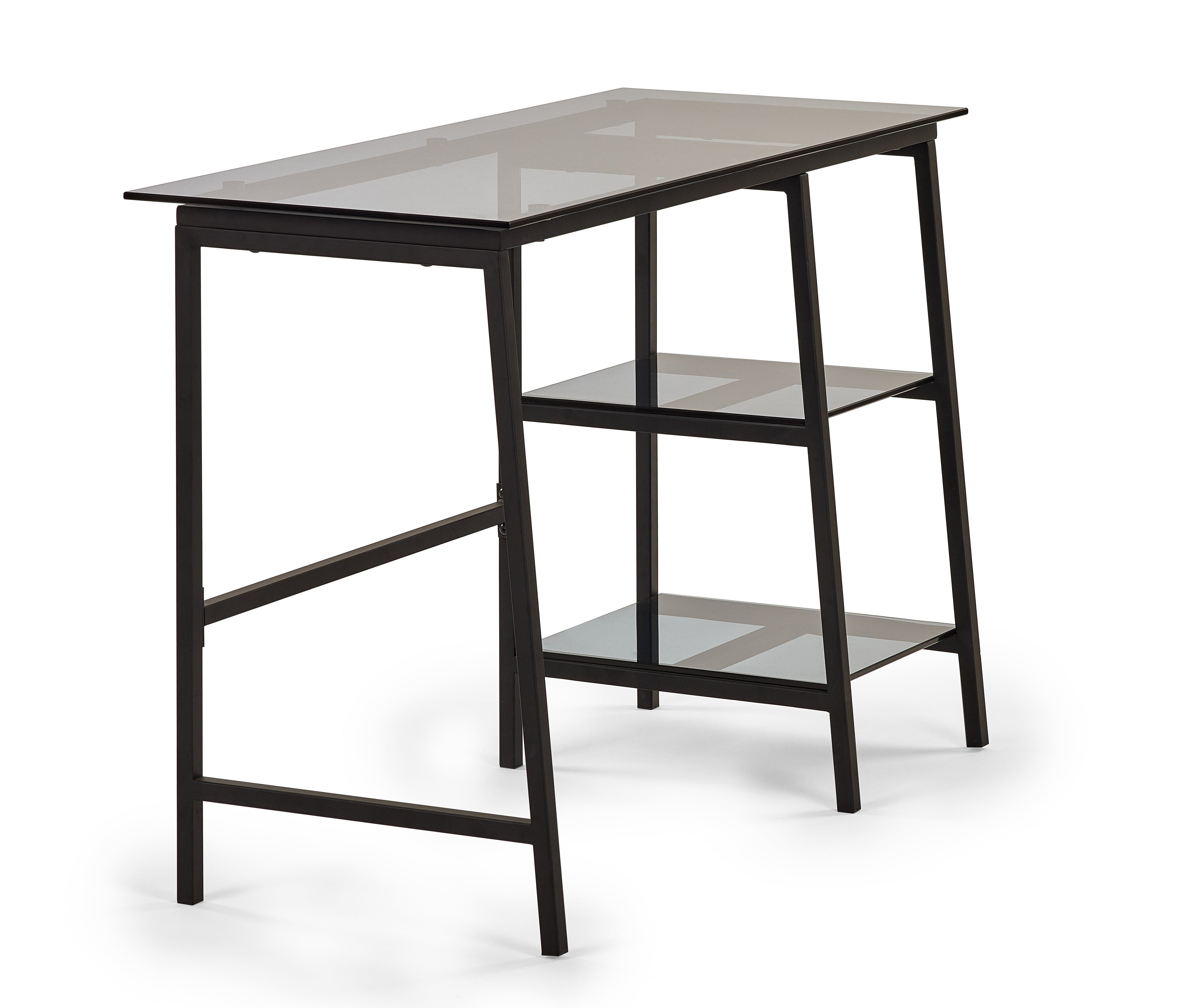 Julian Bowen Desk Chicago Desk Smoked Glass Bed Kings
