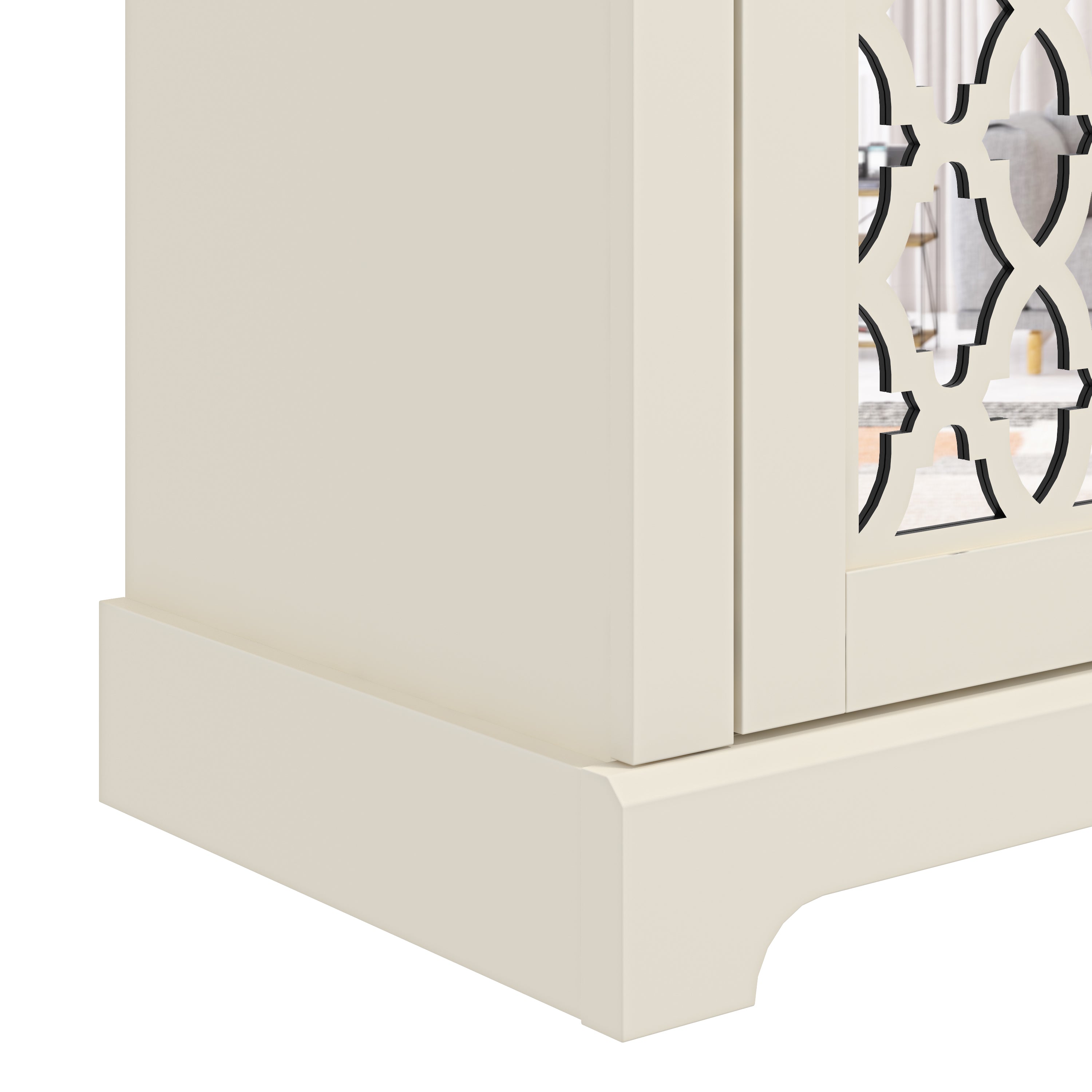Honiton 2 Door 1 Drawer Sideboard Ivory