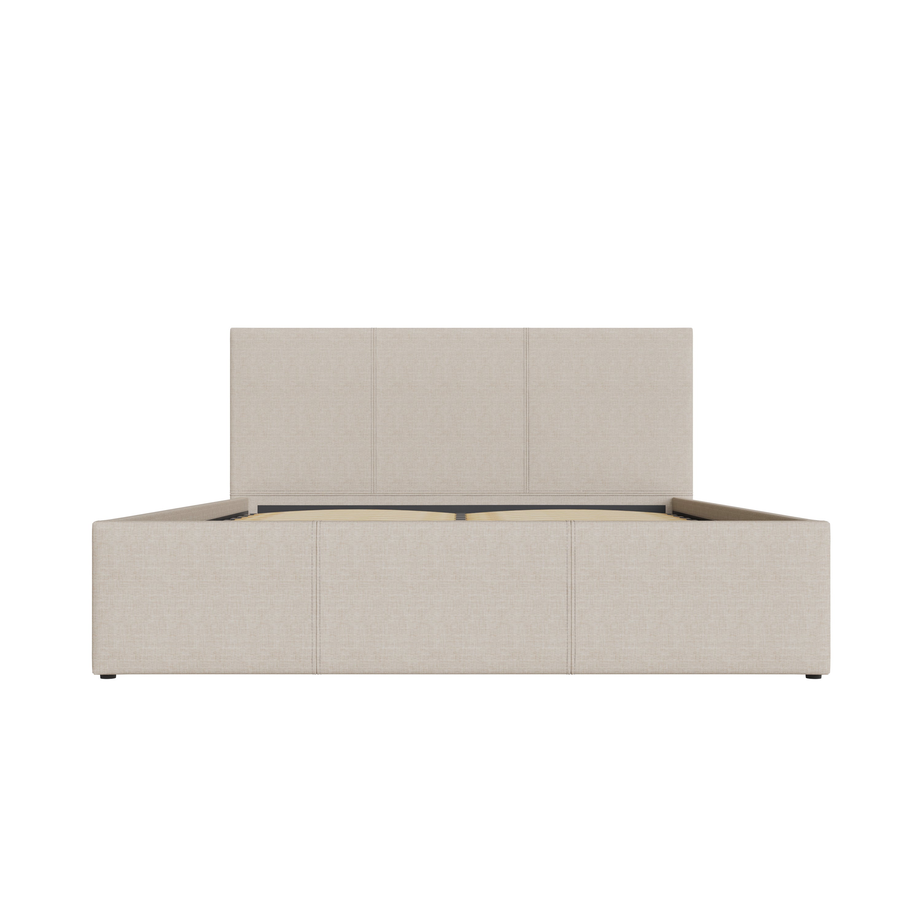 Side Lift Ottoman Bed Natural