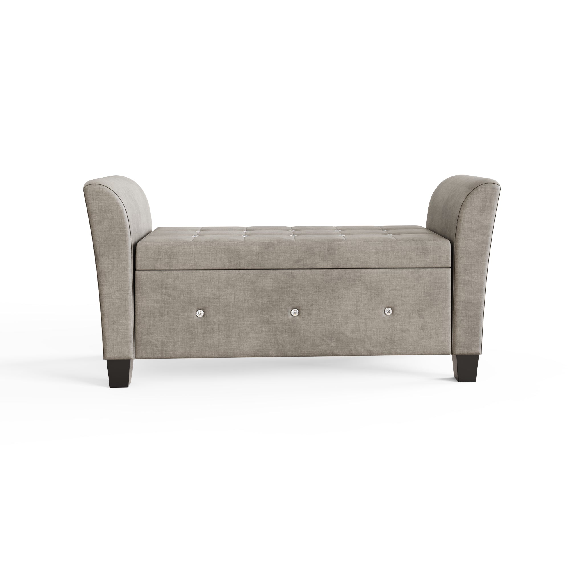 Verona Diamante Window Seat Silver Chenille