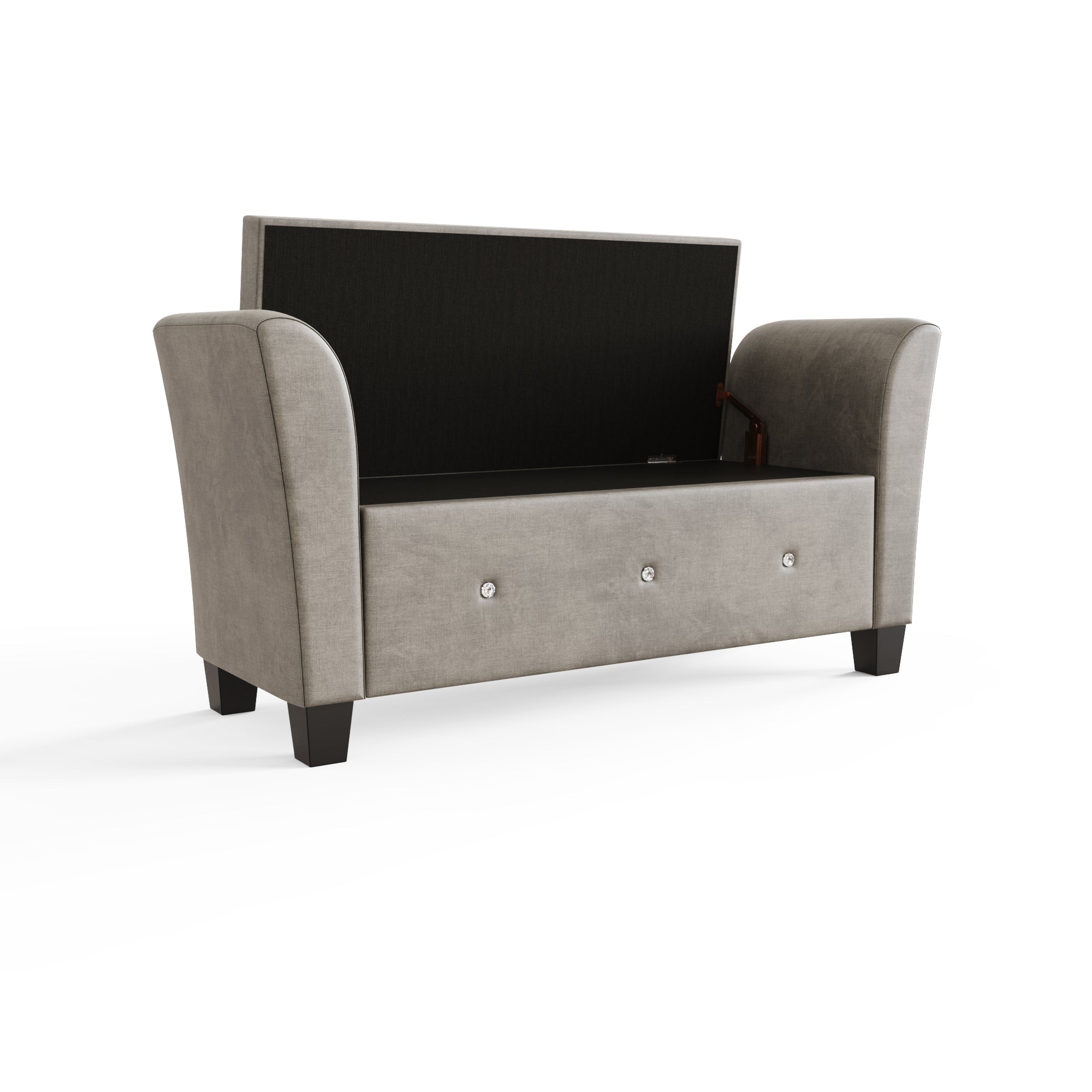 Verona Diamante Window Seat Silver Chenille