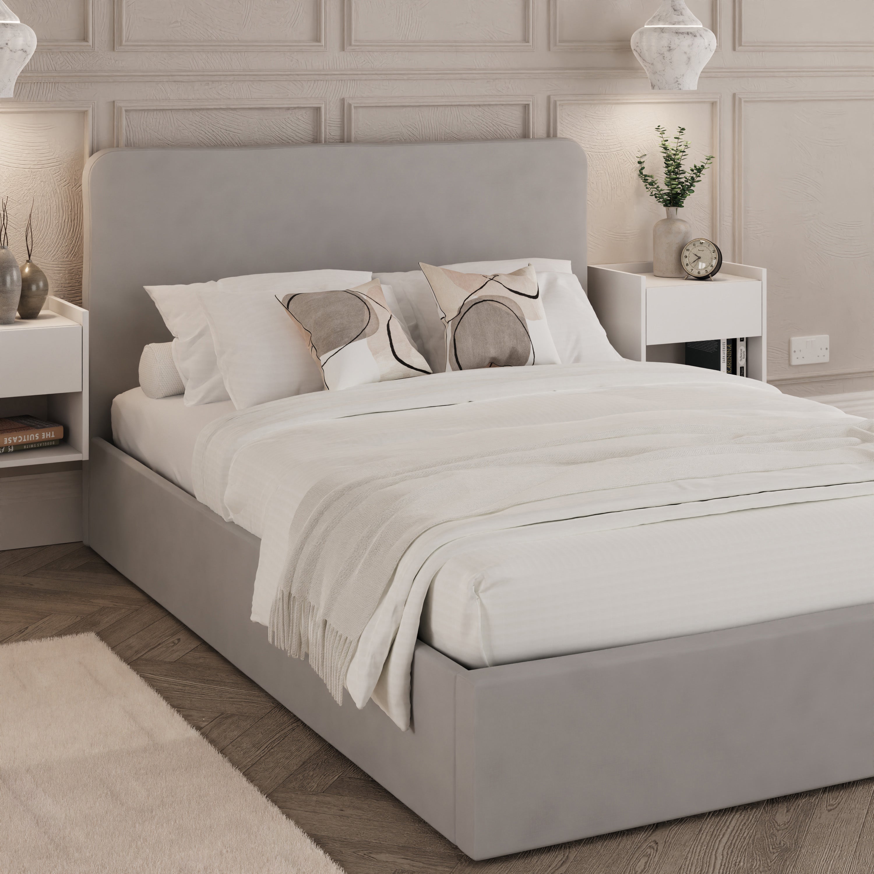 Chiswick Ottoman Bed frame - Soft Grey