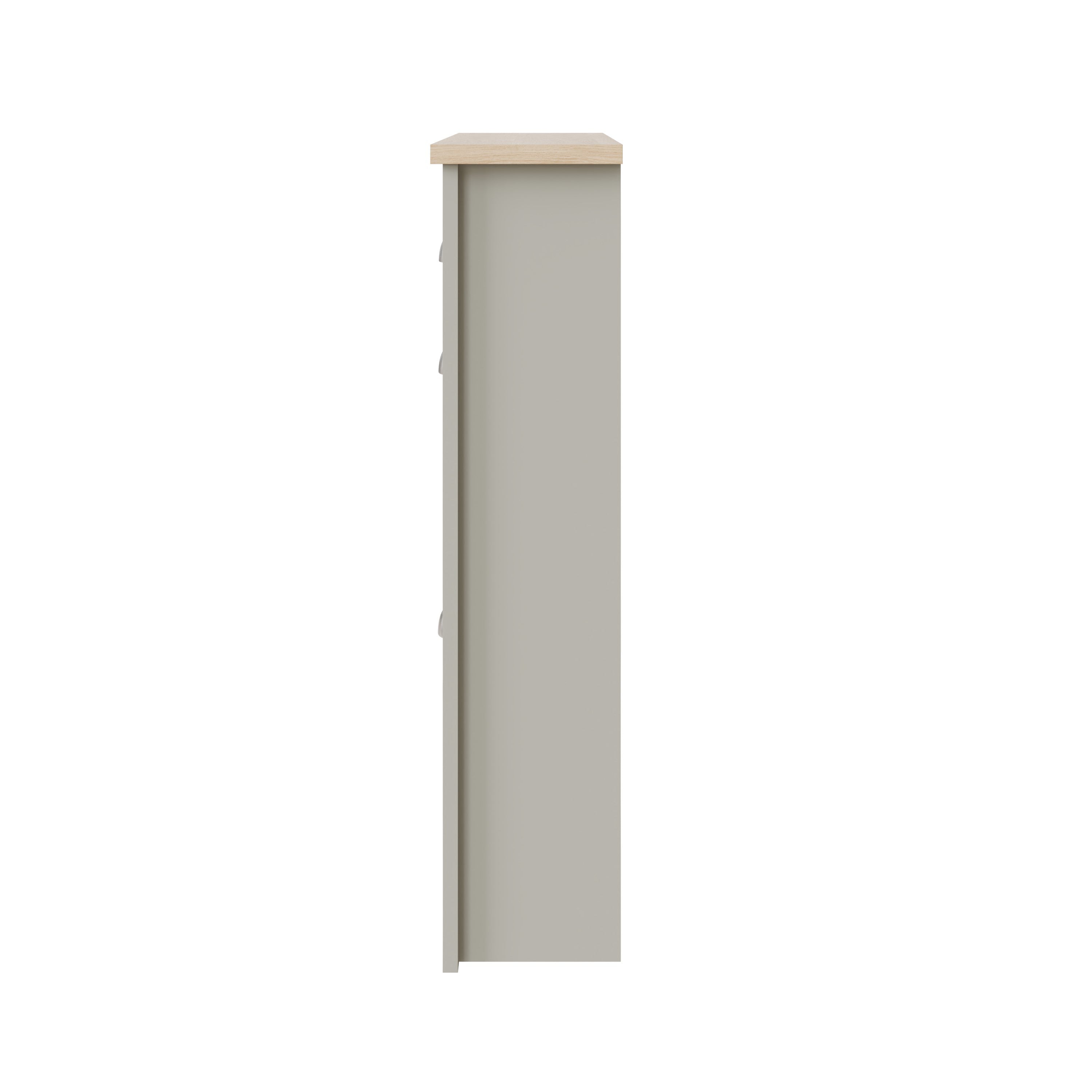 Lancaster 2Dr 1Drw Shoe Cabinet Grey