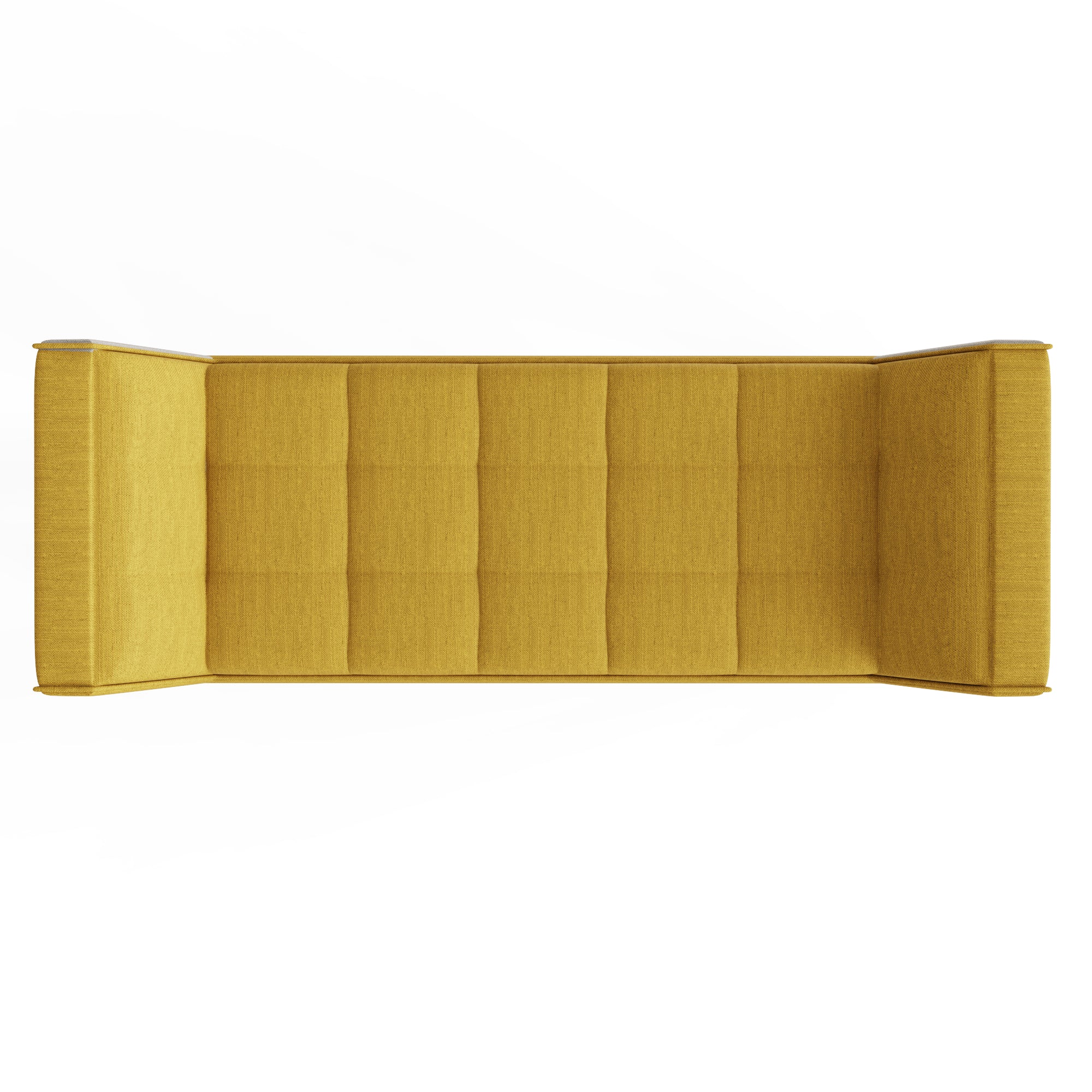 Milan Upholstered Bench Mustard