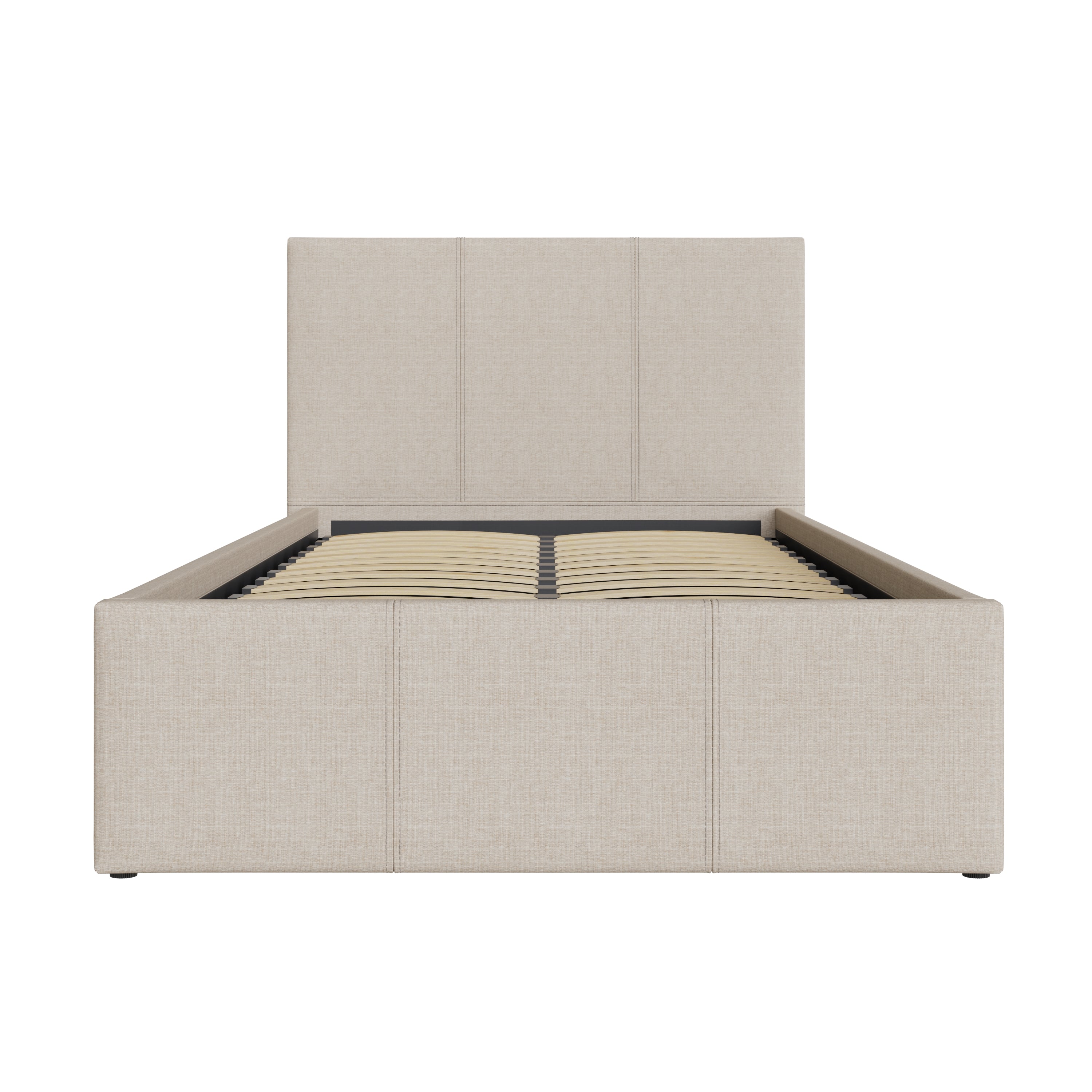 Side Lift Ottoman Bed Natural