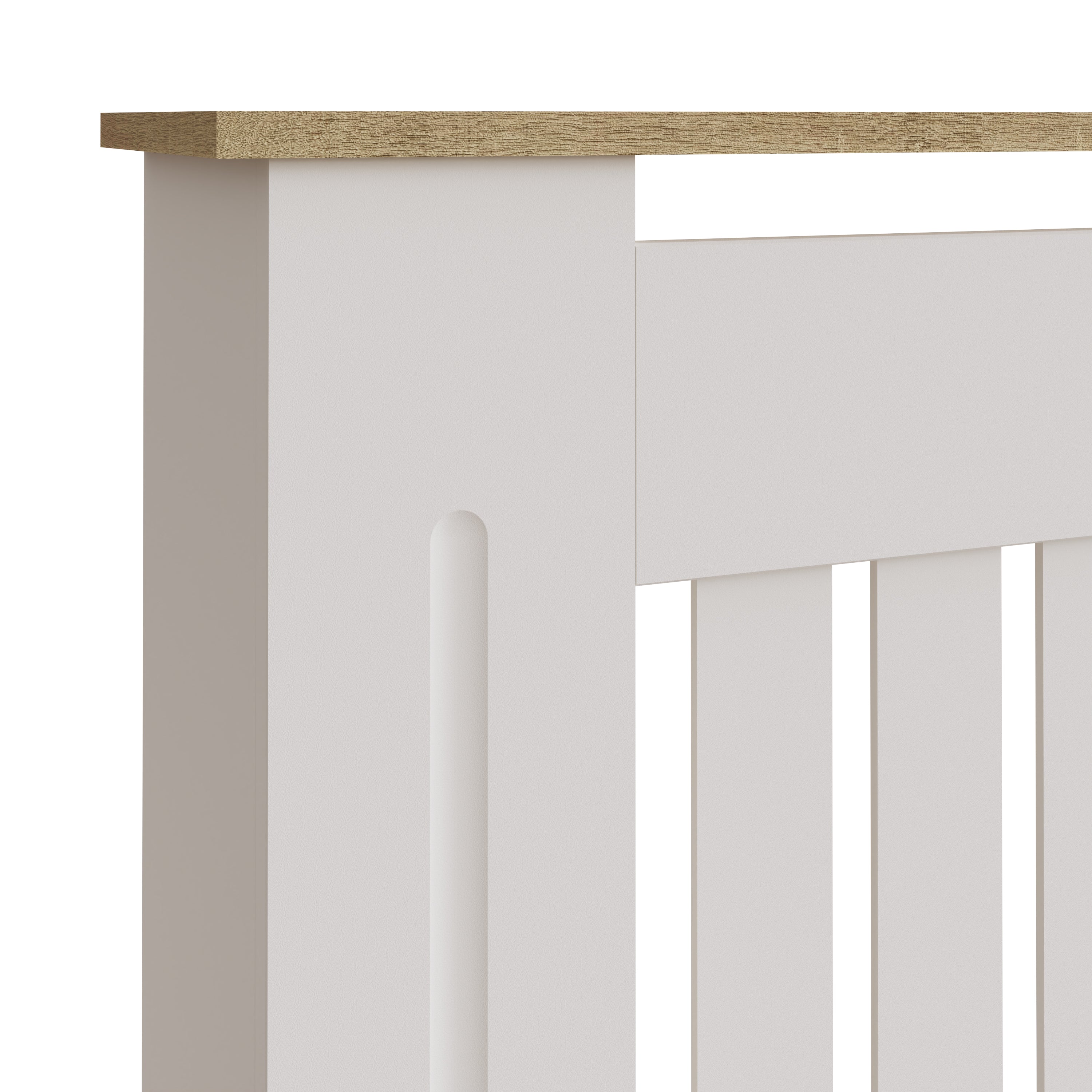 Longslow Radiator Cover Medium White