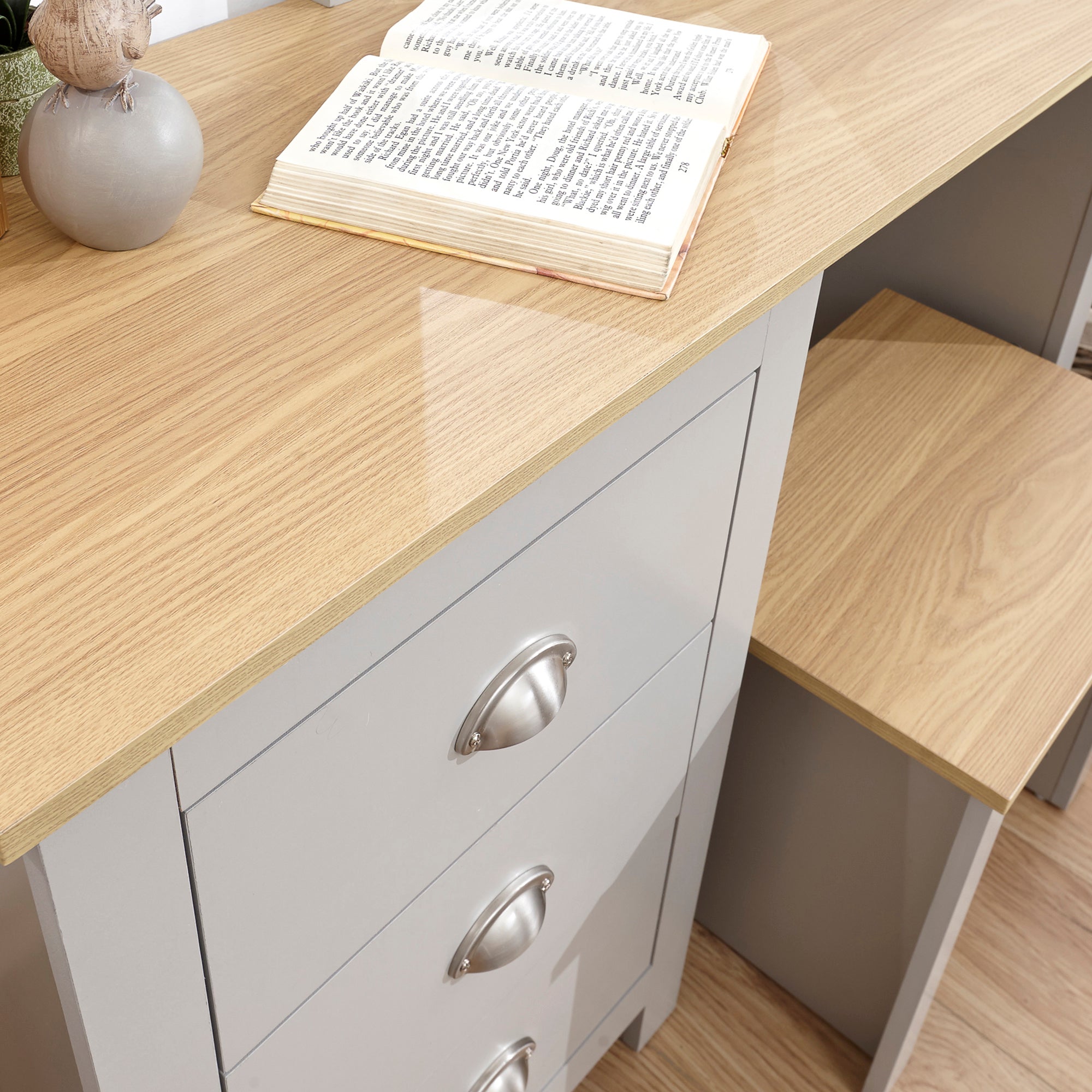 Lancaster Dressing Table Set Grey