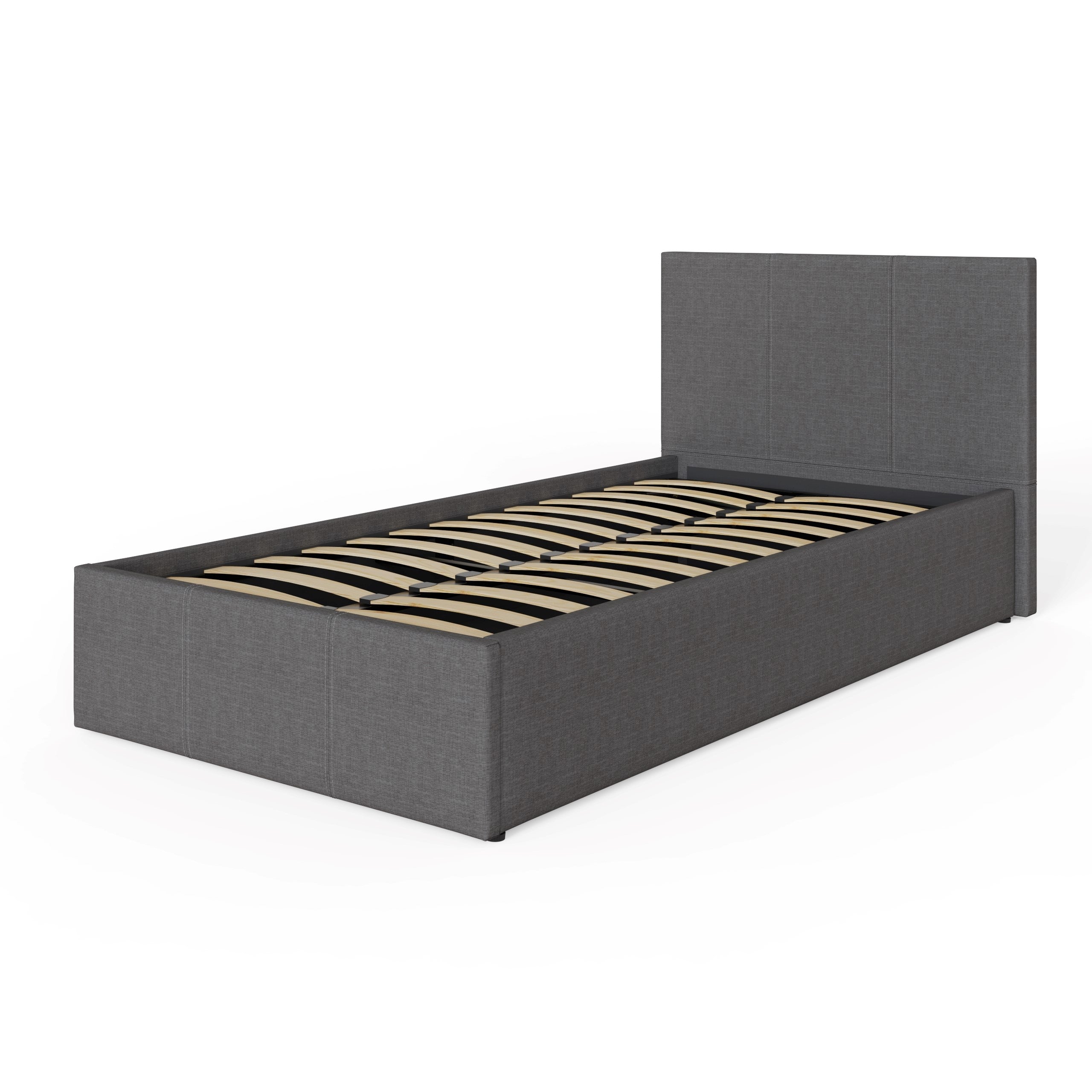 Side Lift Ottoman Bed Grey