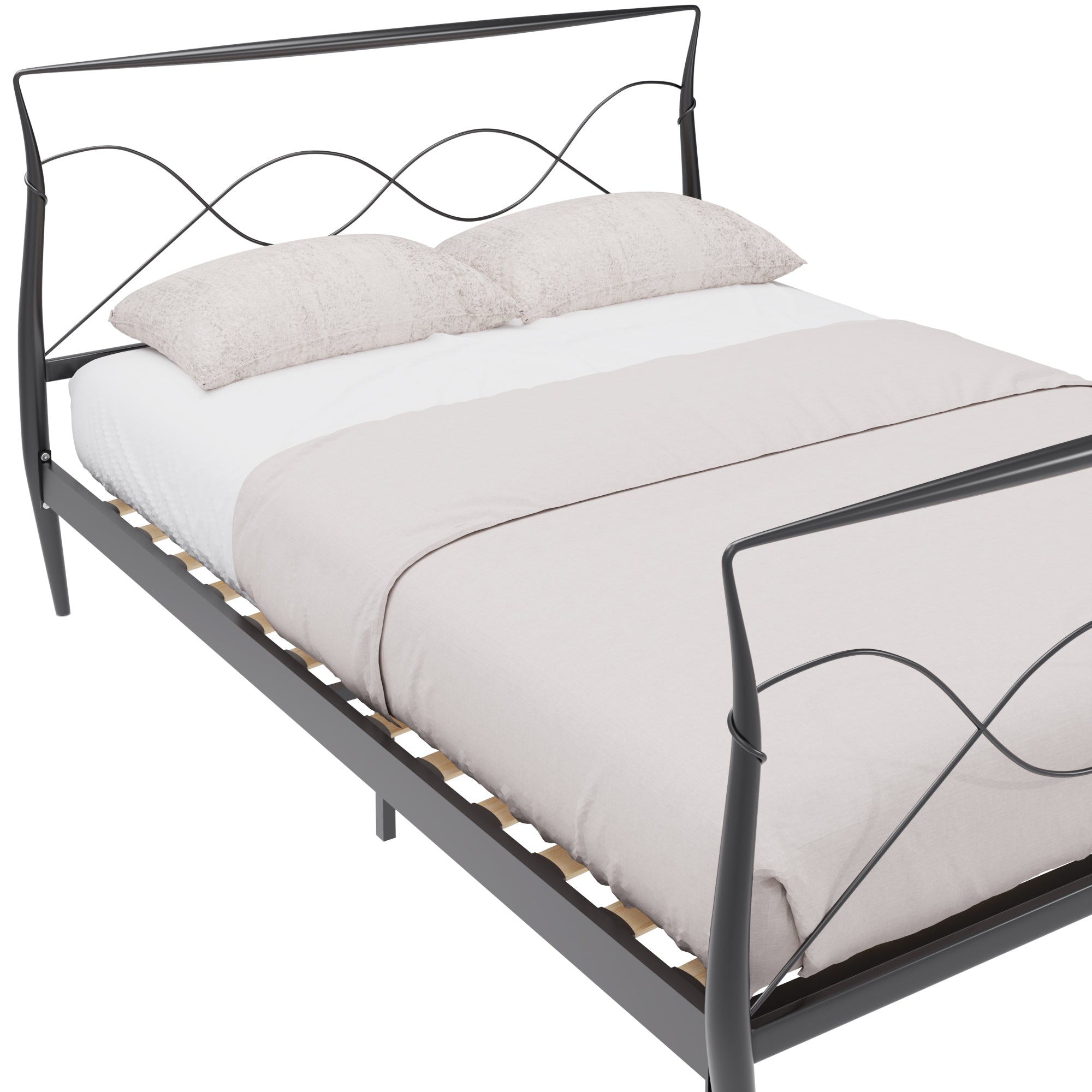 Rimini Metal Bed Frame - Black