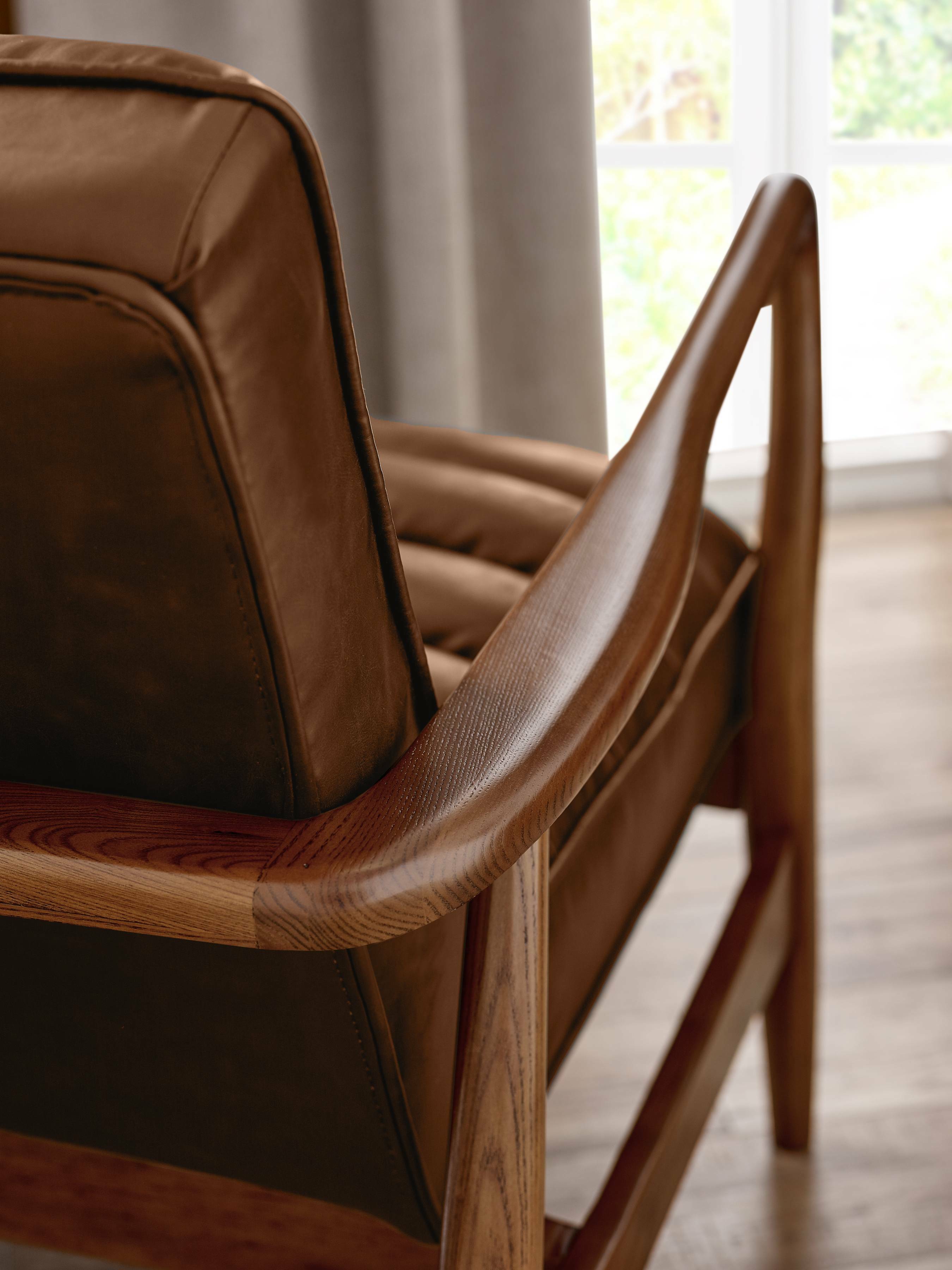 Marshall 2 Seater Sofa - Brown Faux Leather