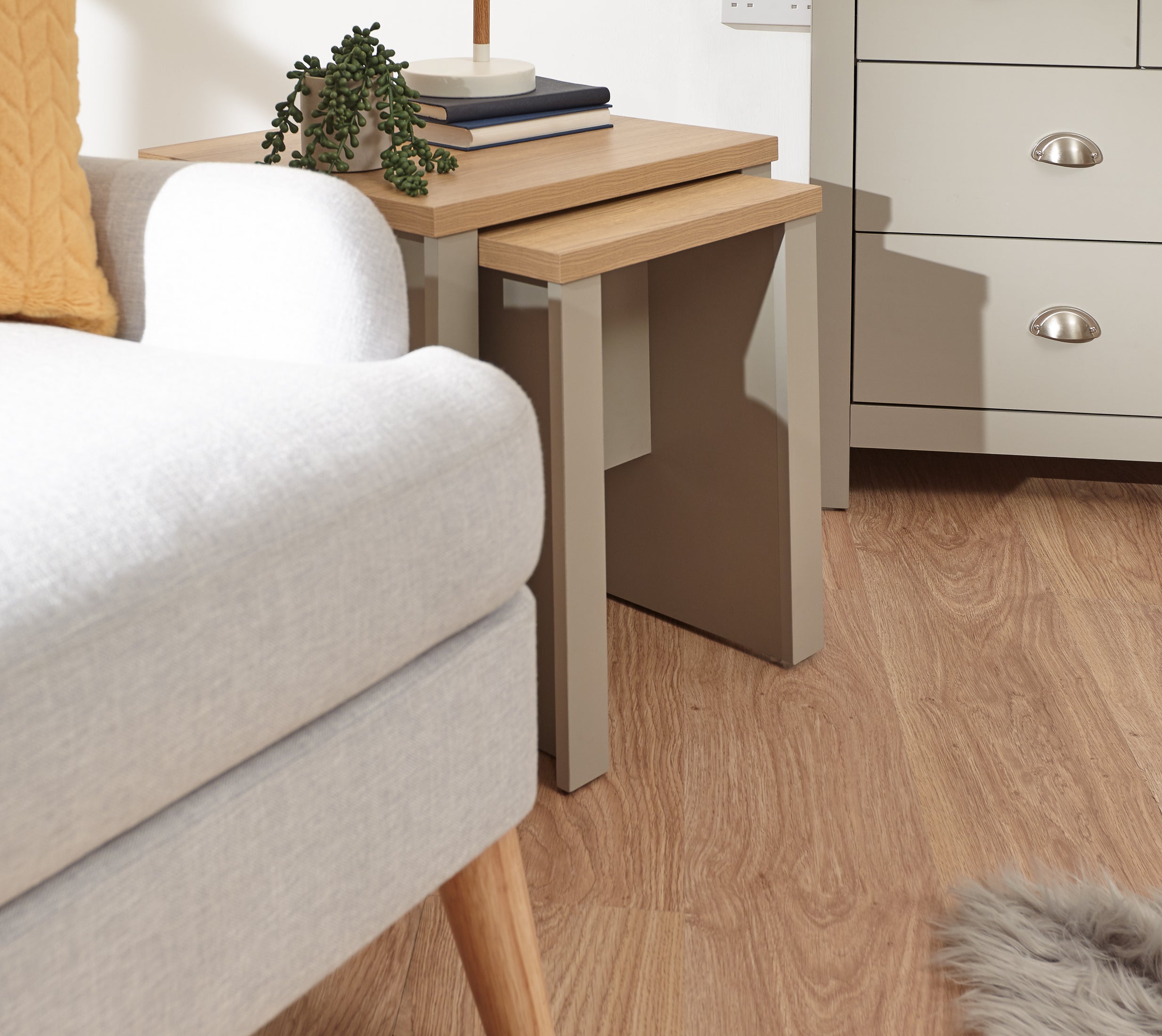 Lancaster Nesting Tables Grey