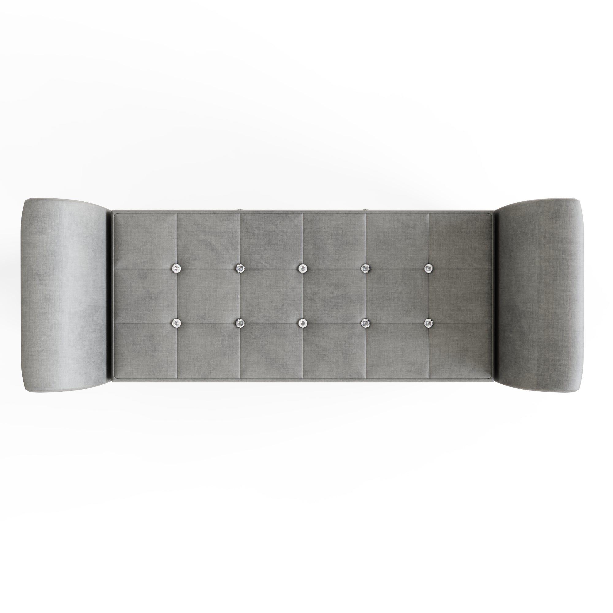 Verona Diamante Window Seat Grey Chenille