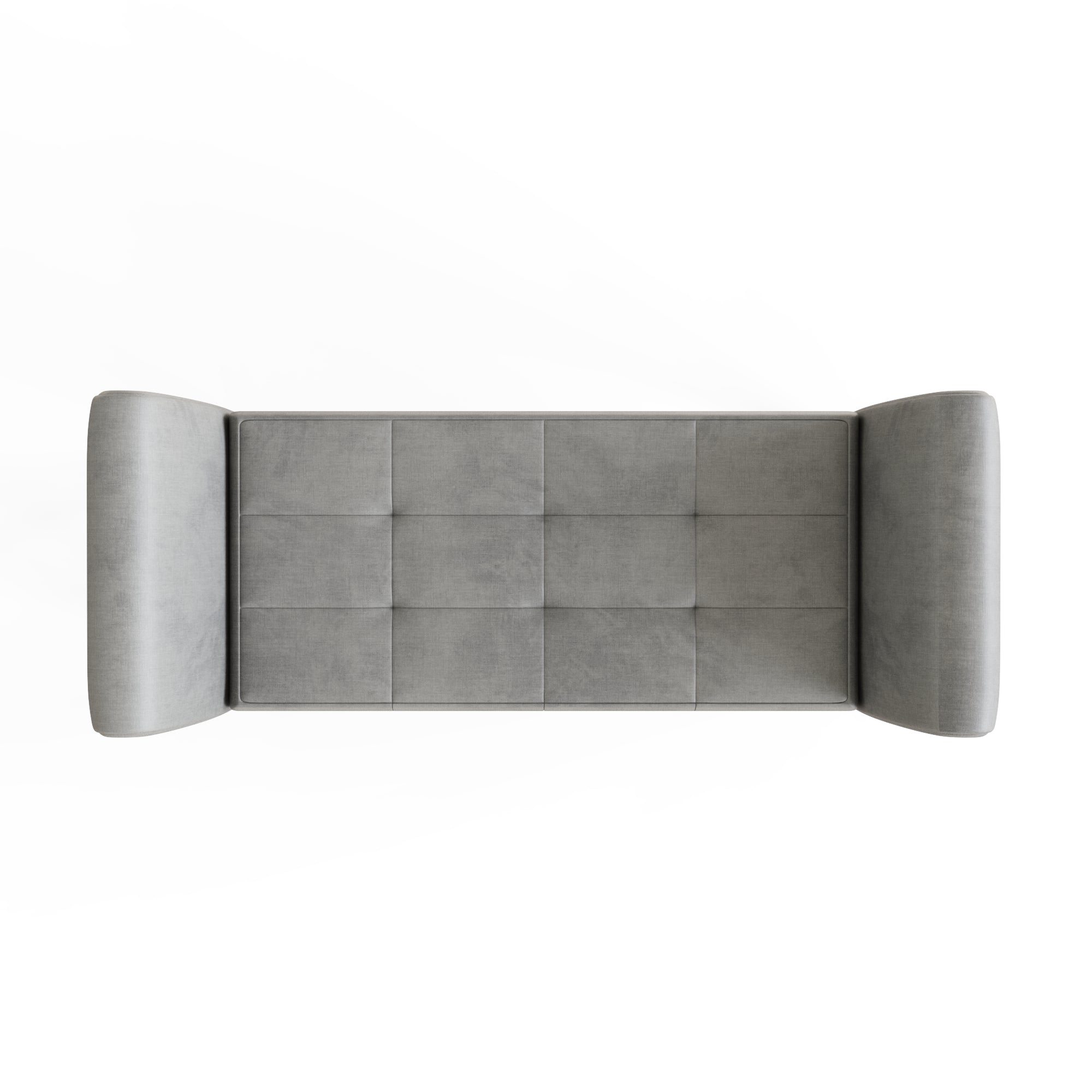 Balmoral Window Seat Grey Chenille
