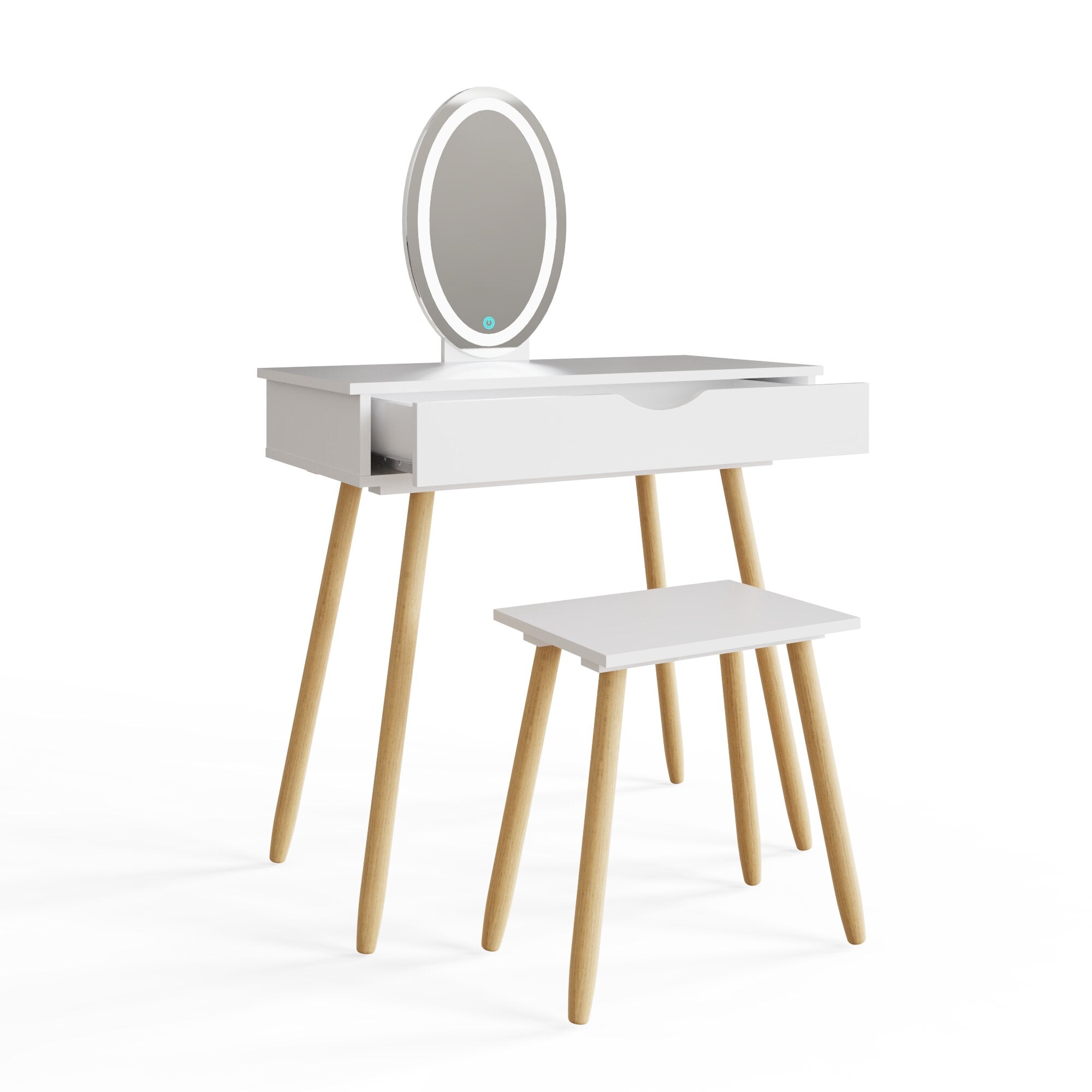 Signy Led Dressing Table With Stool