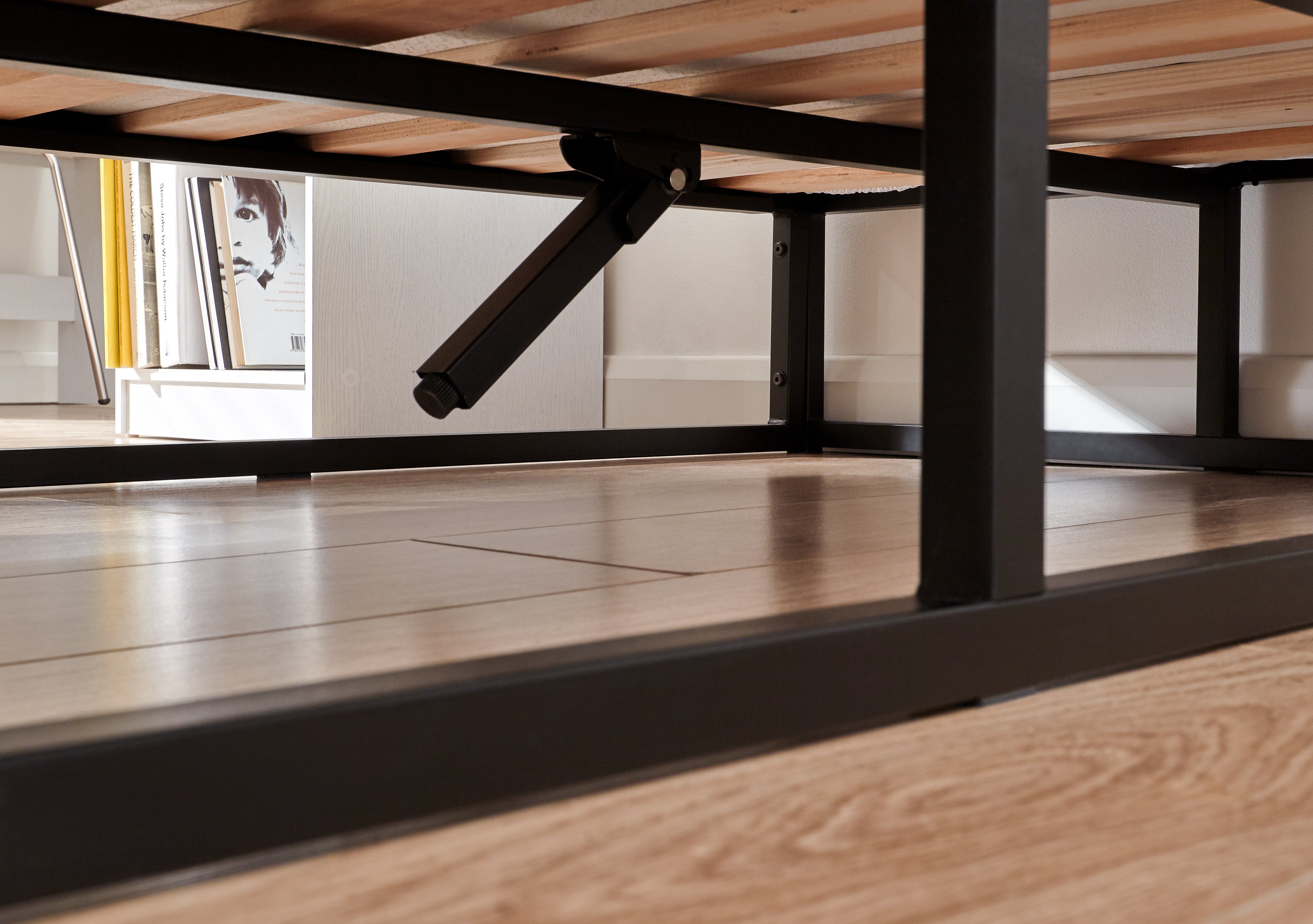 Platform Metal Bed Black