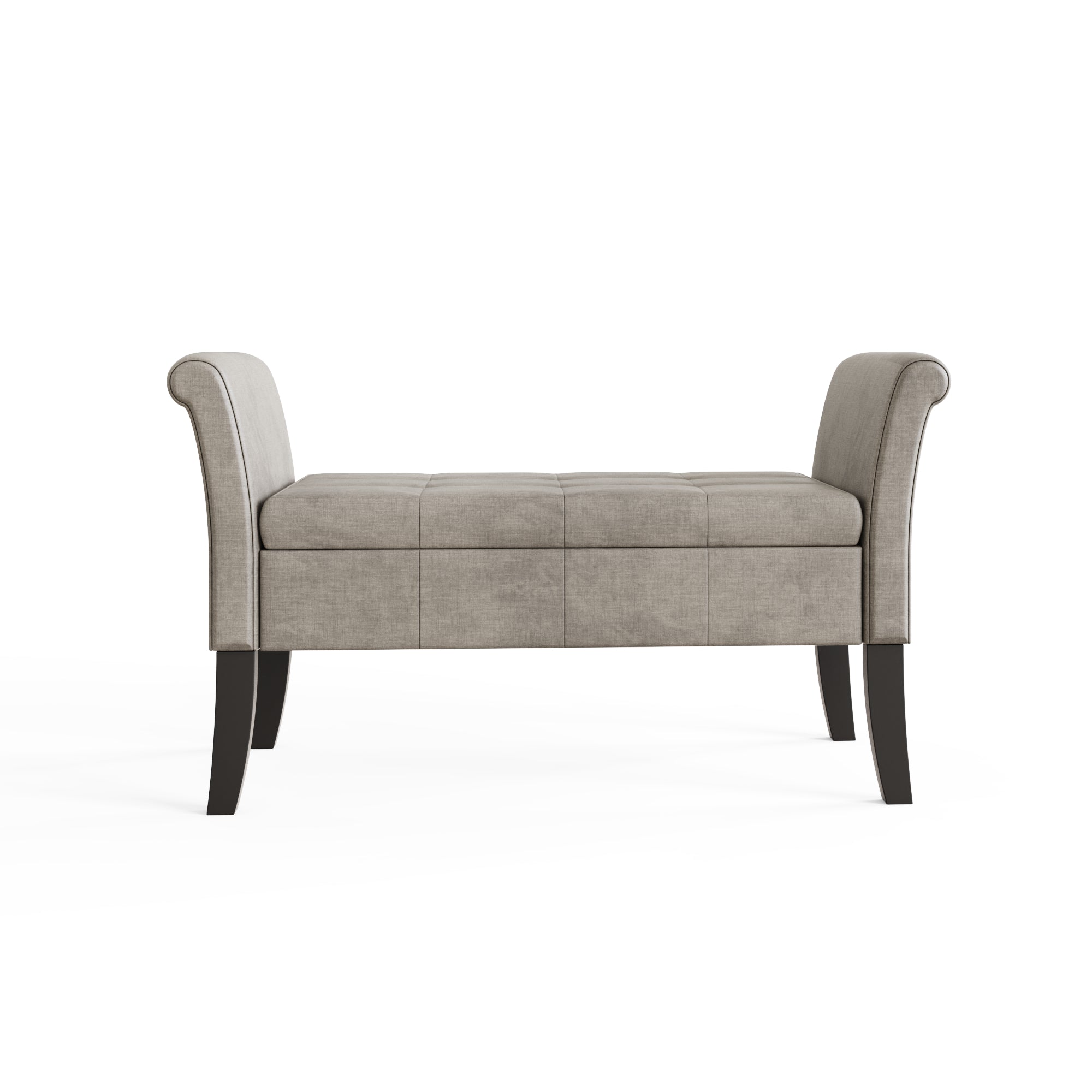 Balmoral Window Seat Silver Chenille