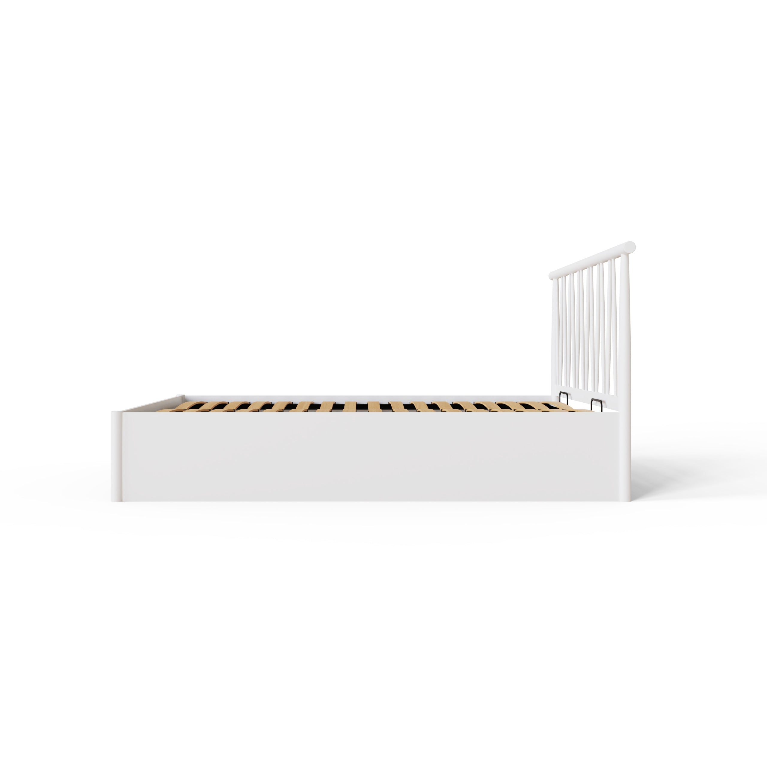 Fusum Spindle Ottoman Bed - White