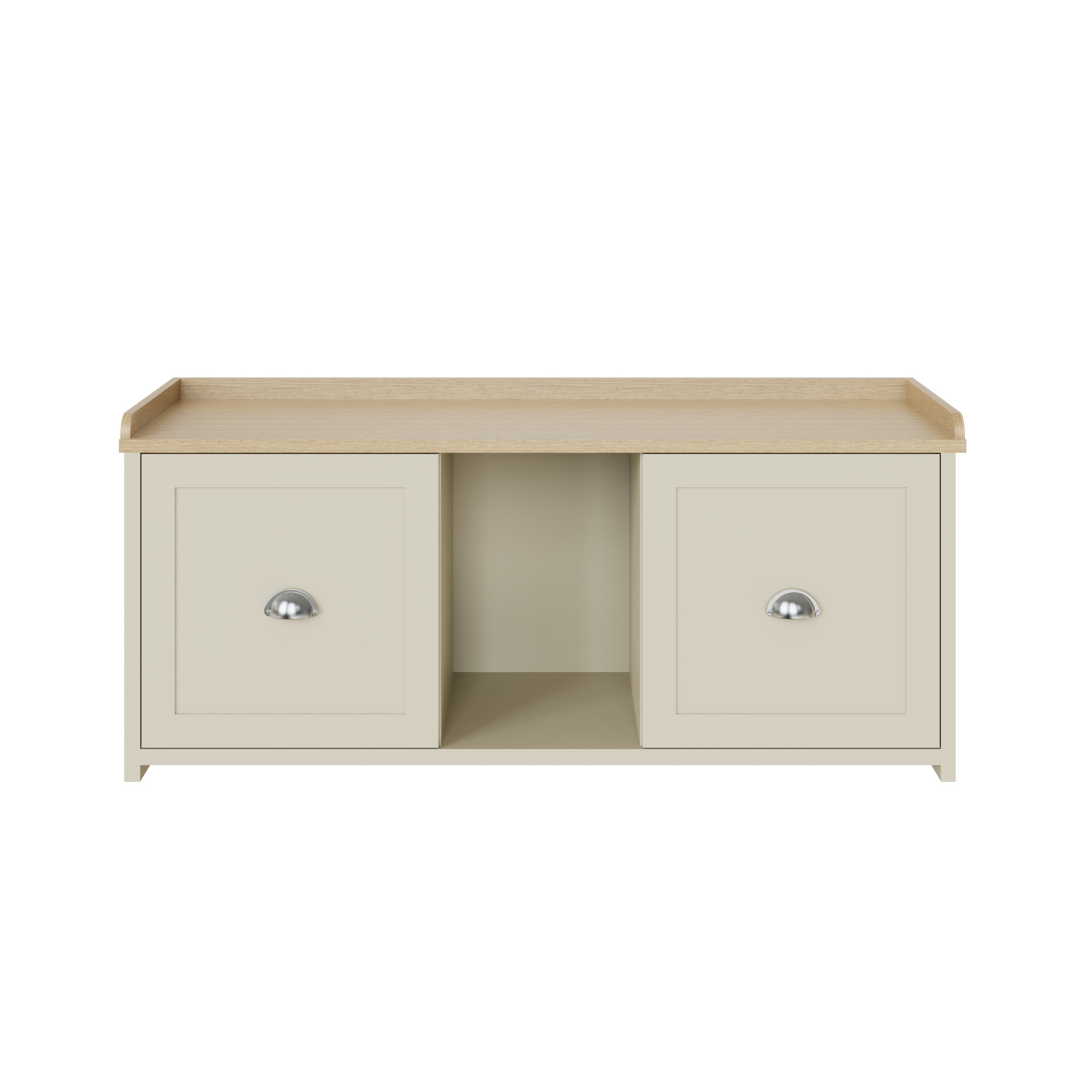 Lancaster 2 Door Shoe Bench Cream