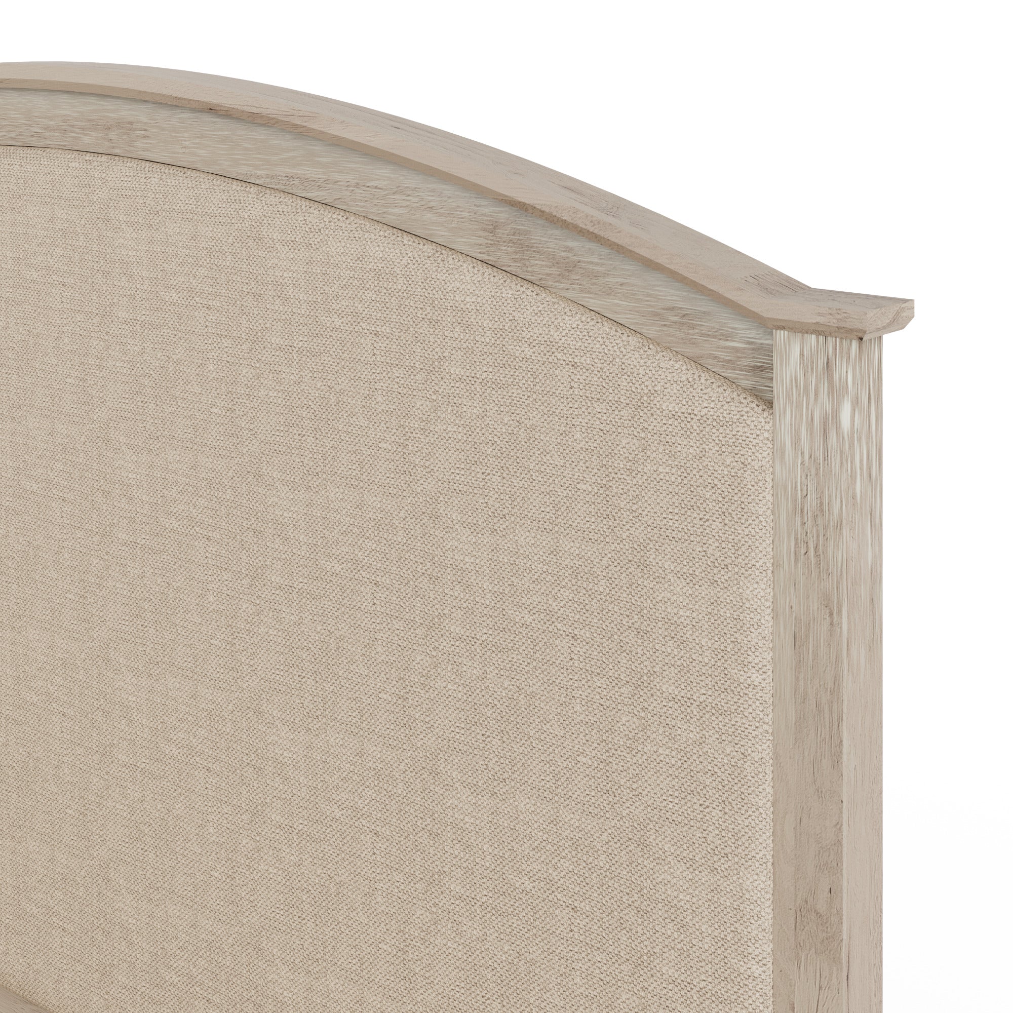 Madrid Ottoman Bed Limed Oak Fabric Headboard Natural