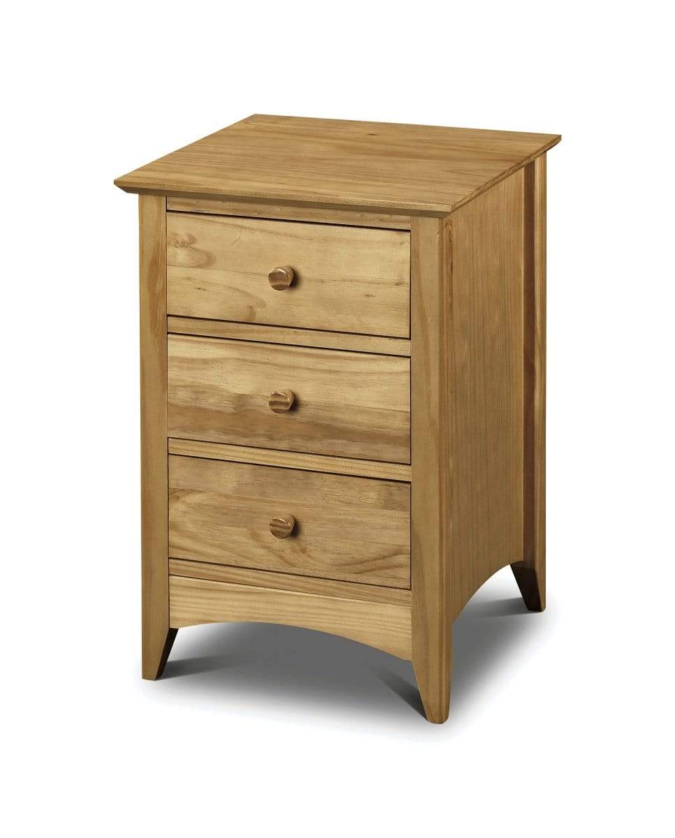 Julian Bowen Bedside Cabinets Kendal 3 Drawer Bedside