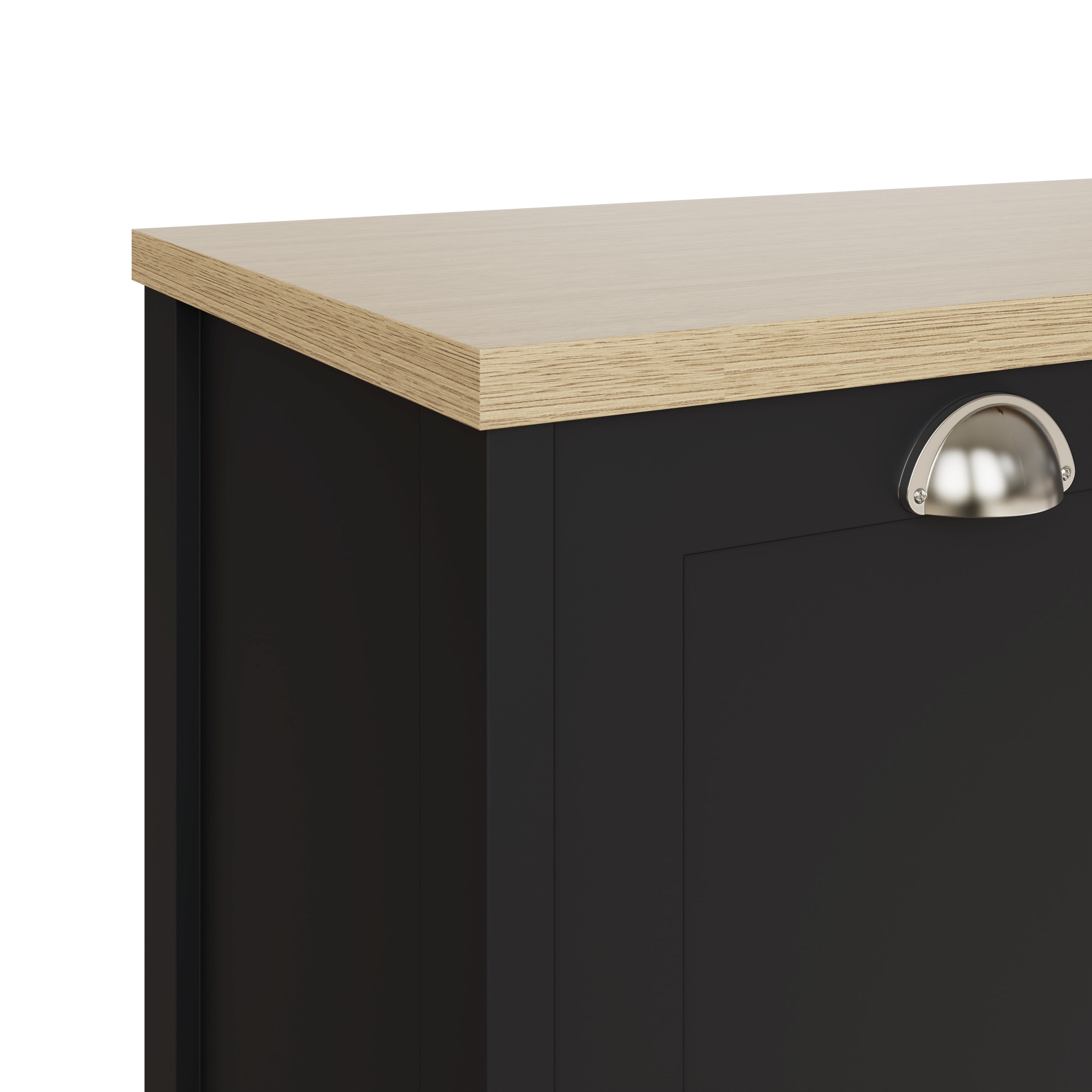 Lancaster 2 Door Shoe Cabinet Black
