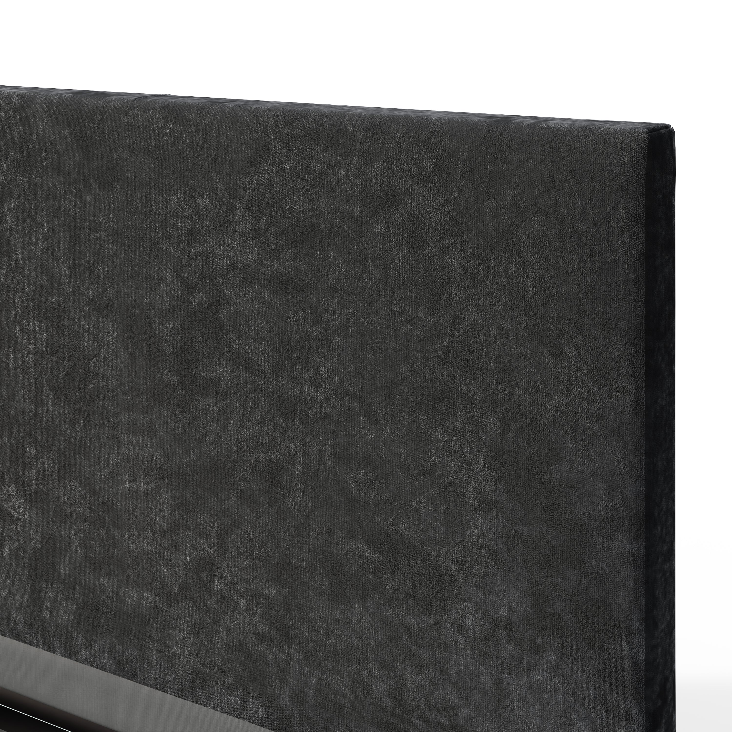 End Lift Ottoman Bed Frame- Black Crushed Velvet