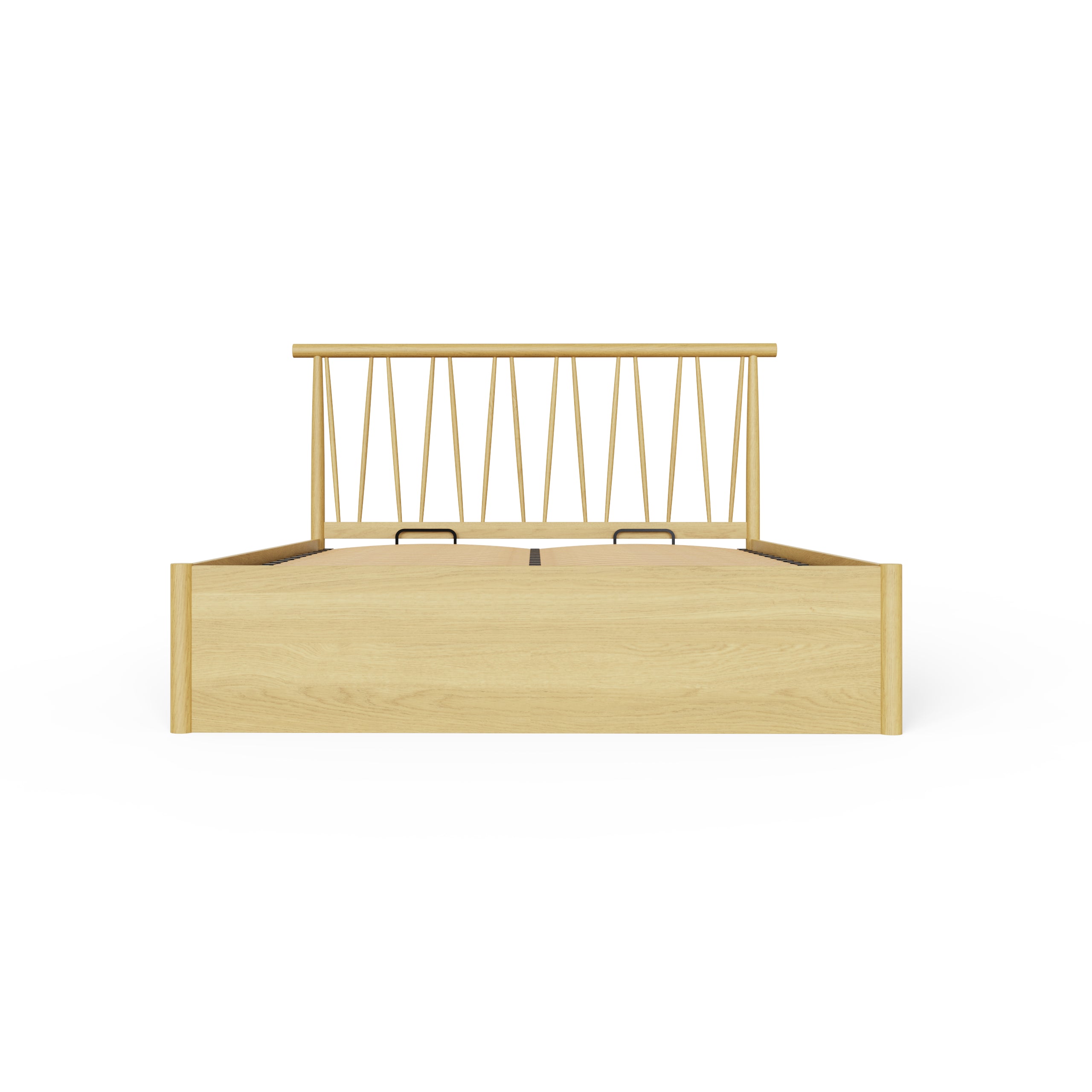 Fusum Spindle Ottoman Bed - Oak
