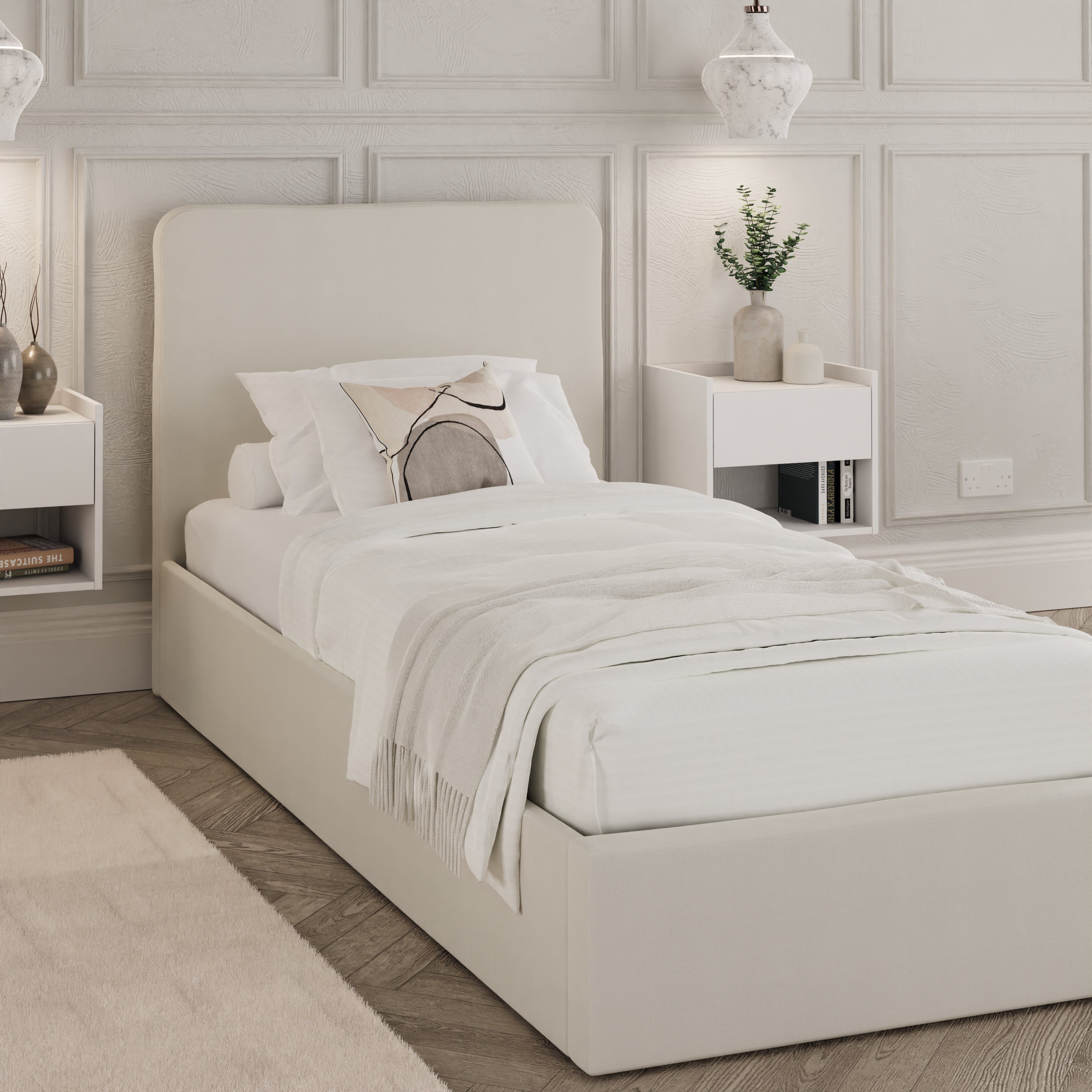 Chiswick Ottoman Bed Frame - Natural