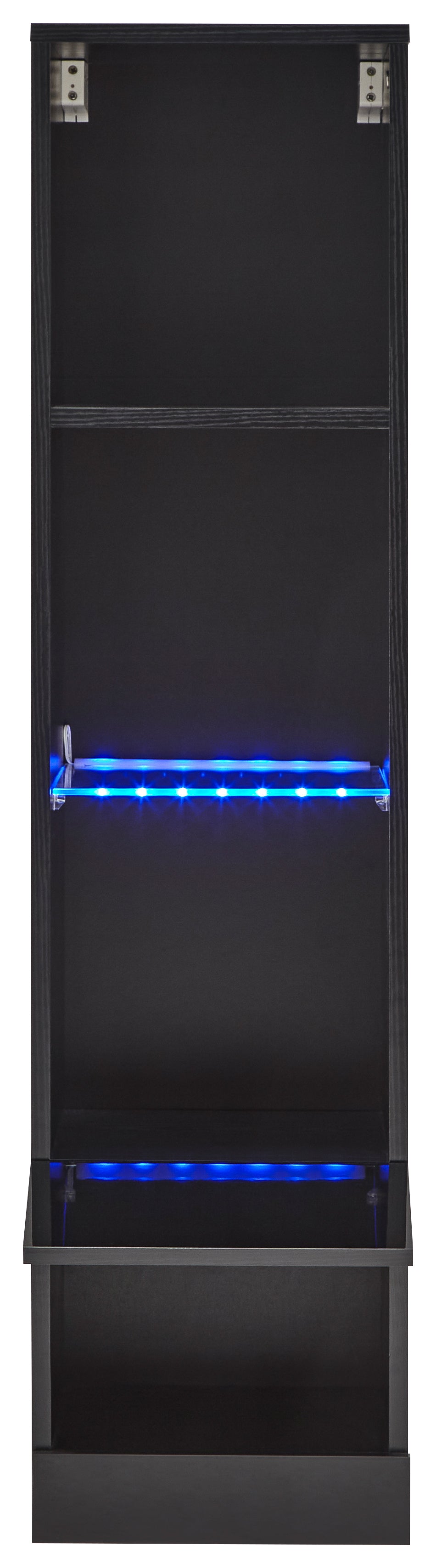 Galicia Tall Shelf Unit With Led Black