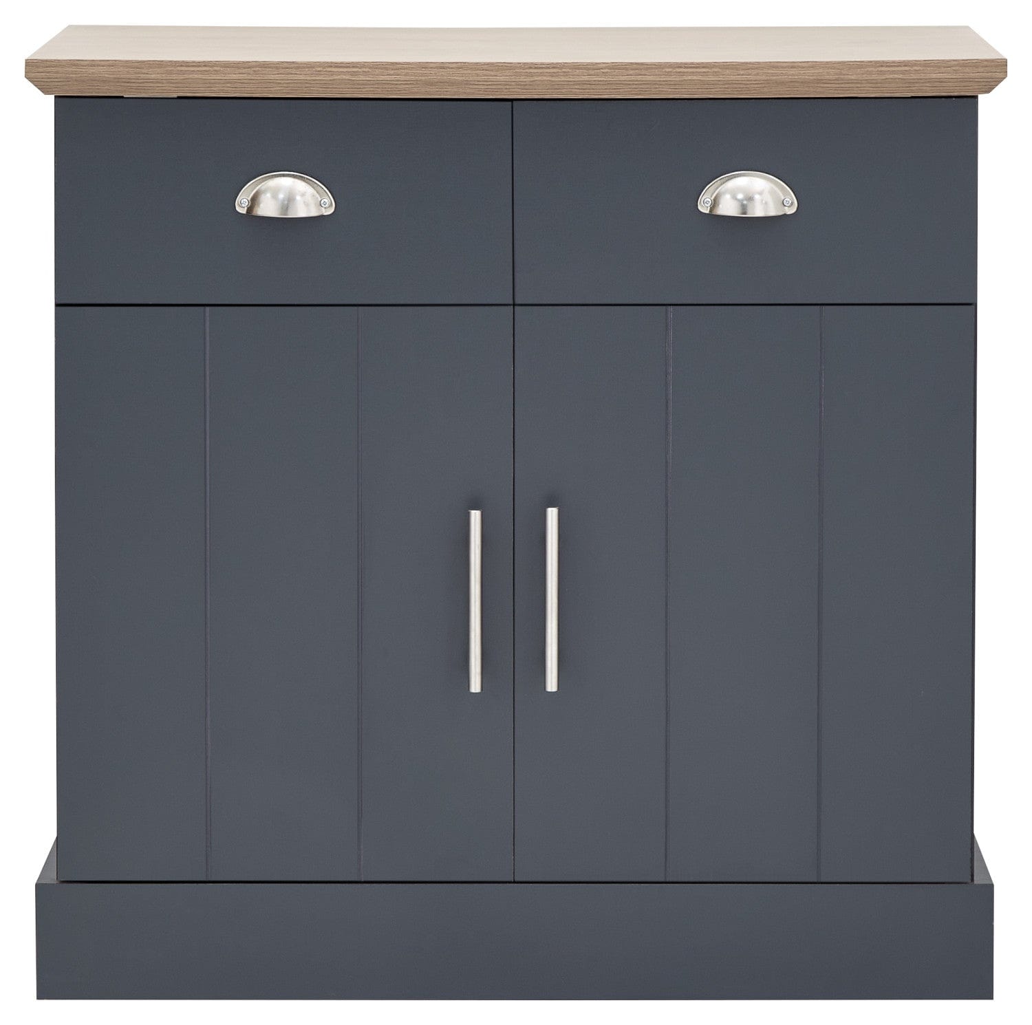 GFW Living Room Set Kendal 3 Piece Living Room Set - Slate Blue Bed Kings