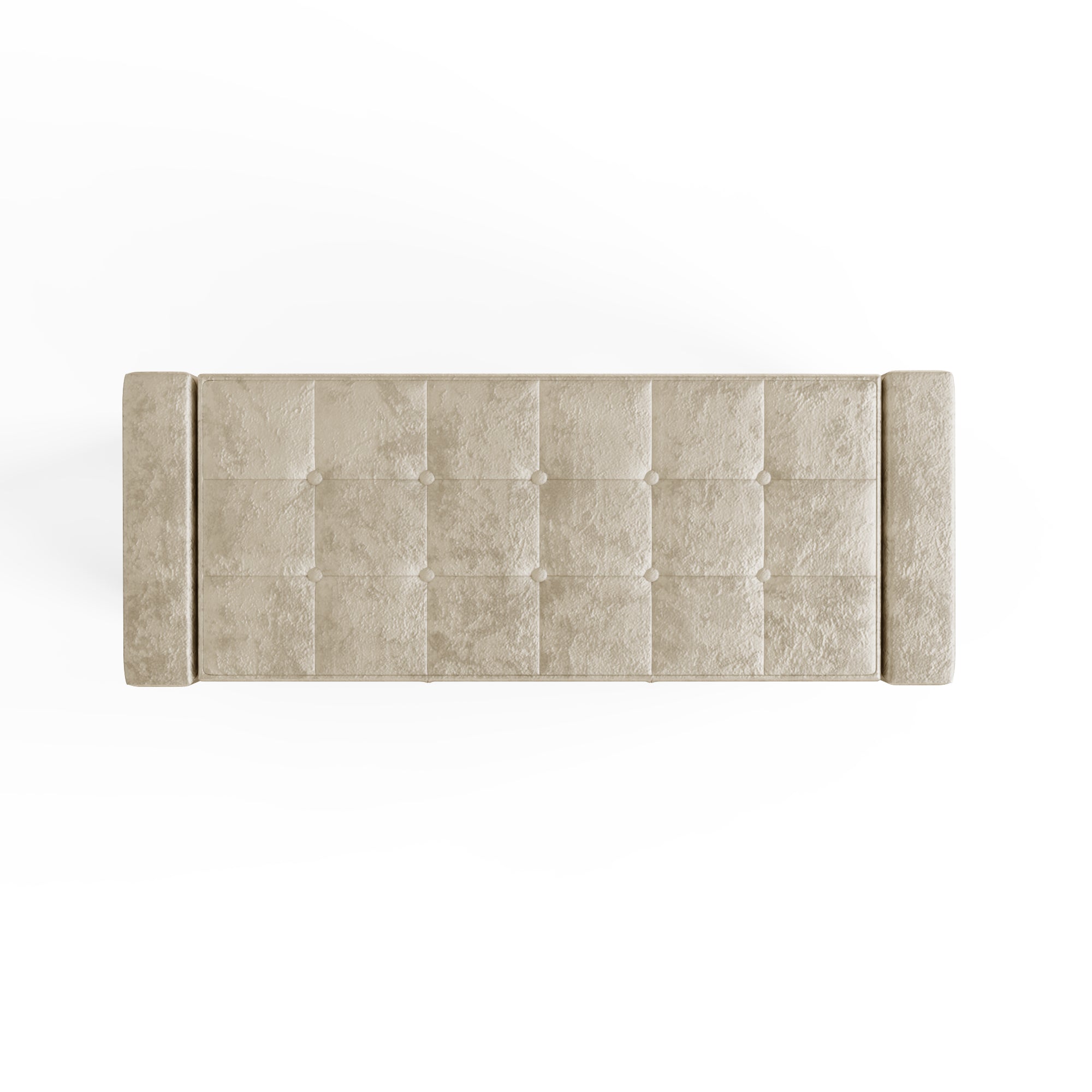 Verona Ottoman Bench Oyster Crushed Velvet