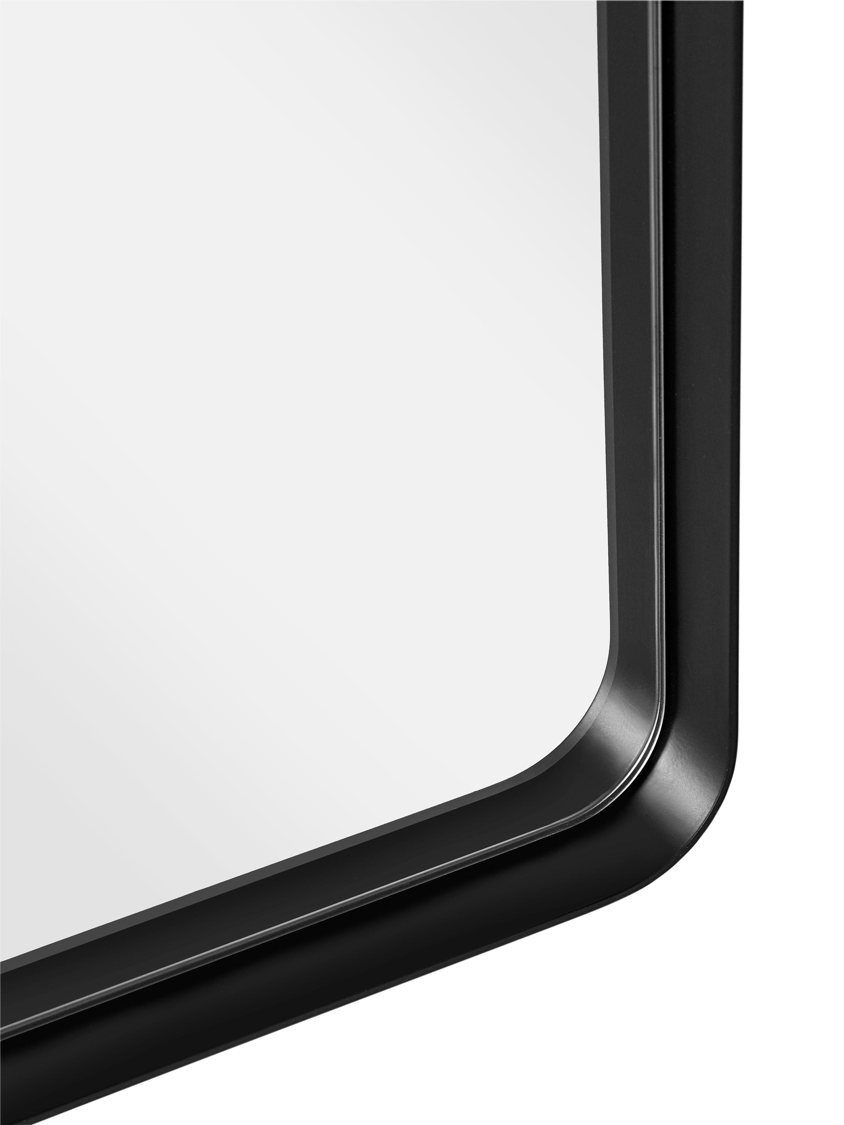 Jaya Black Frame Rectangular Wall Mirror