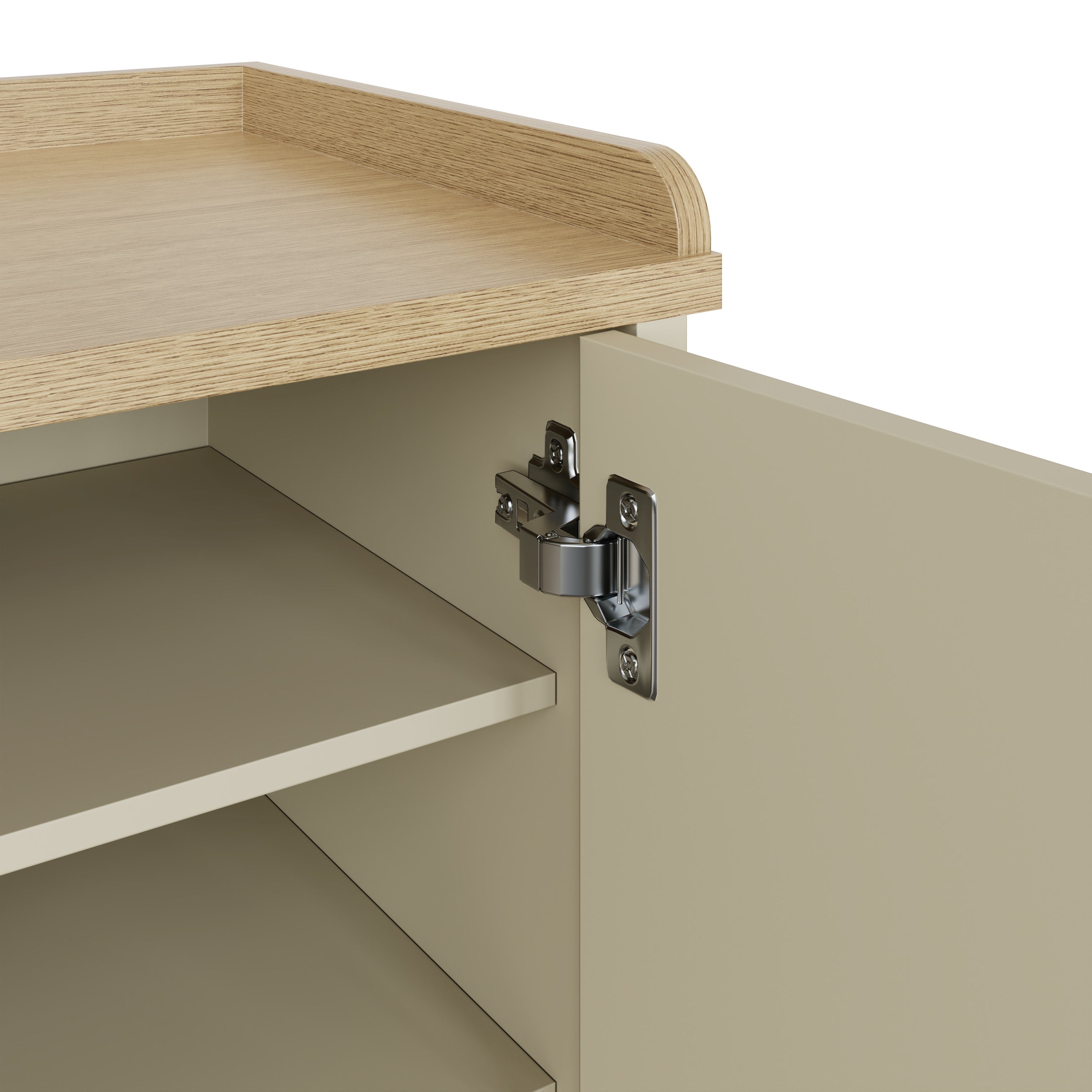 Lancaster 2 Door Shoe Bench Cream