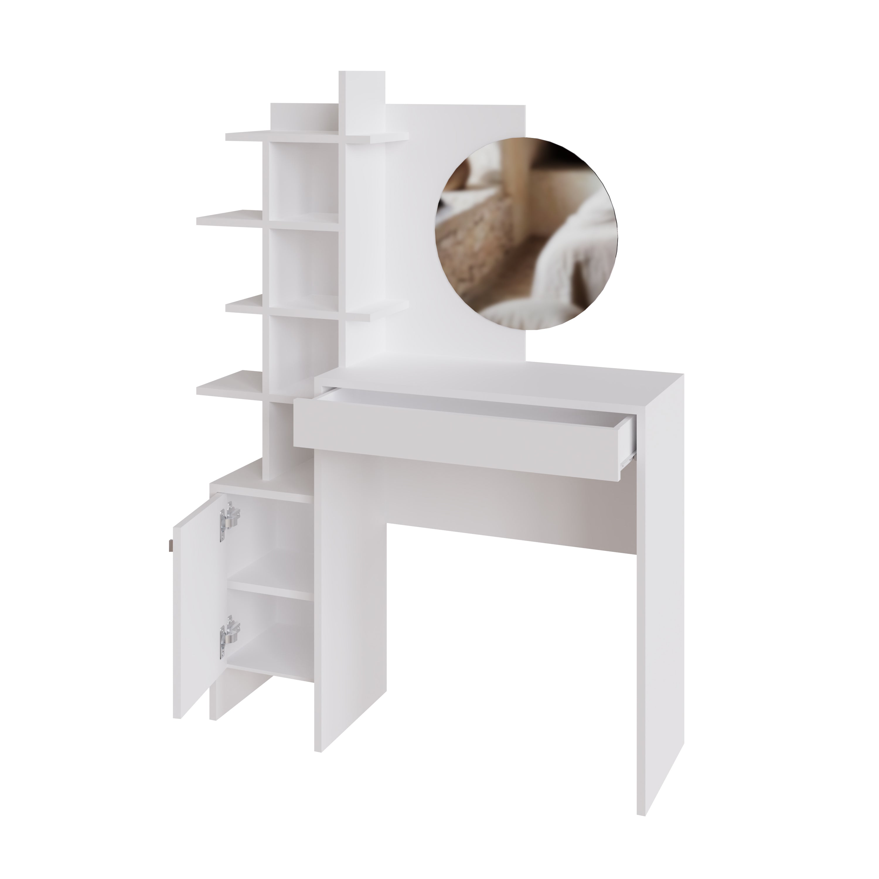 Freyja Dressing Table White/White