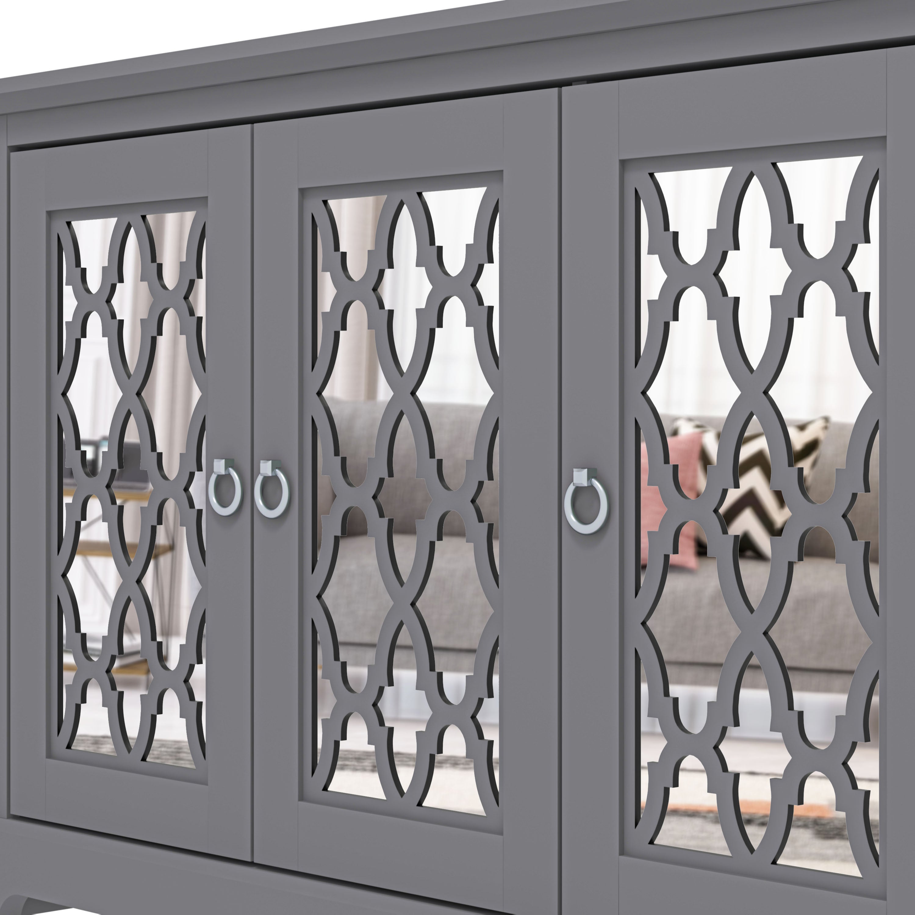 Honiton 3 Door Sideboard Grey