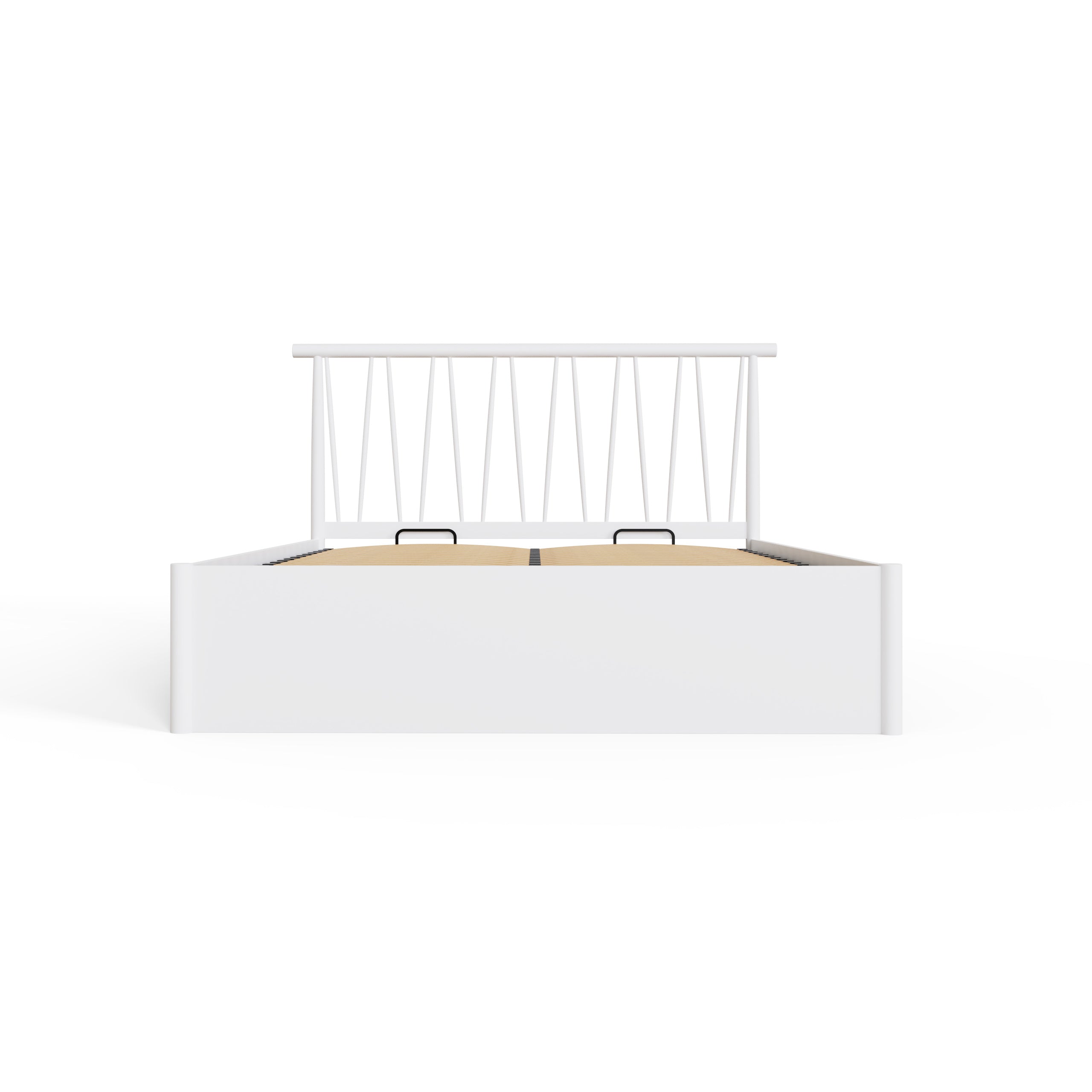 Fusum Spindle Ottoman Bed - White