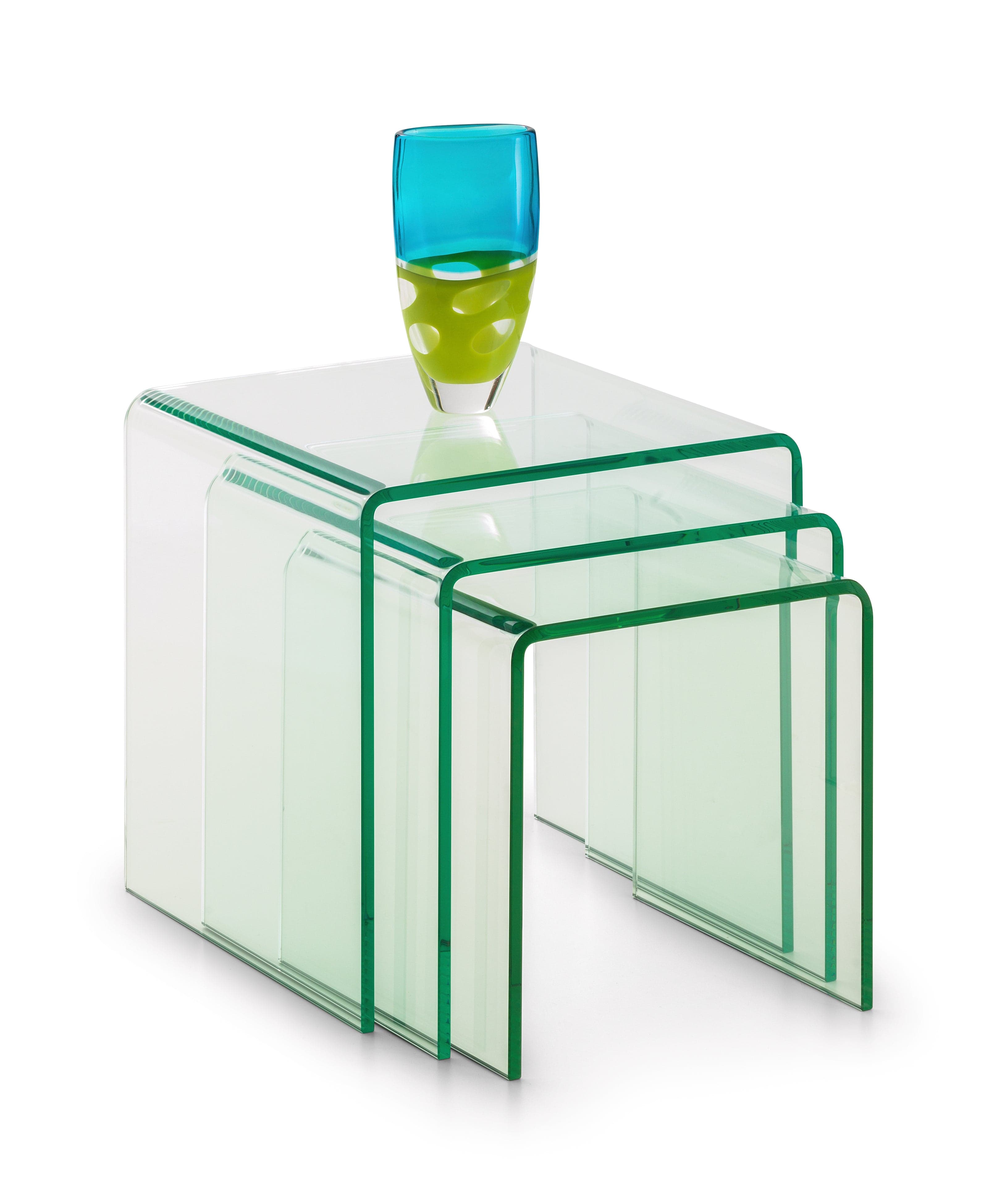 Julian Bowen Nest Of Tables Amalfi Bent Glass Nest Of Tables Bed Kings