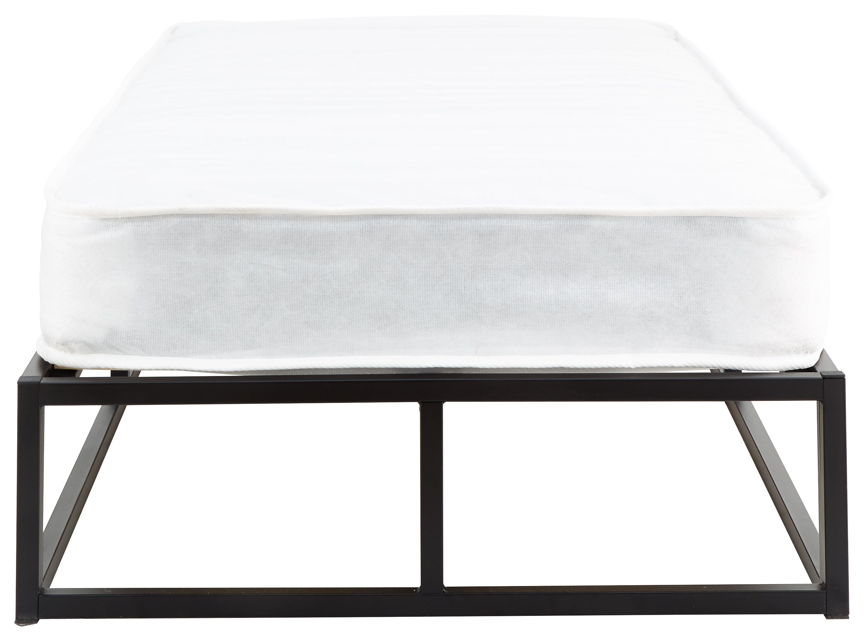 Platform Metal Bed Black