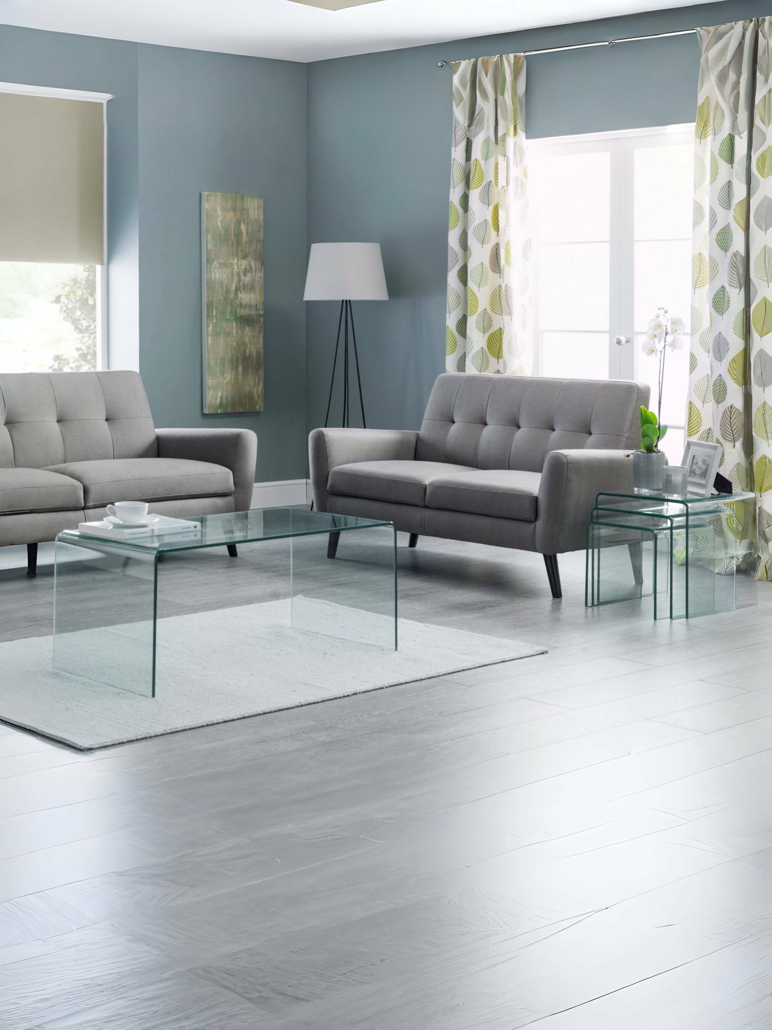 Amalfi Bent Glass Console Table