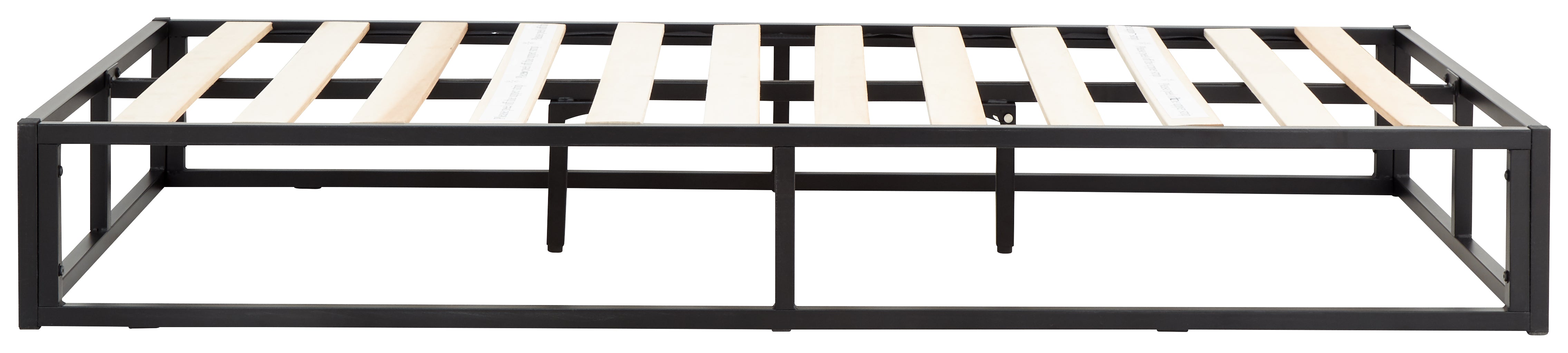 Platform Metal Bed Black