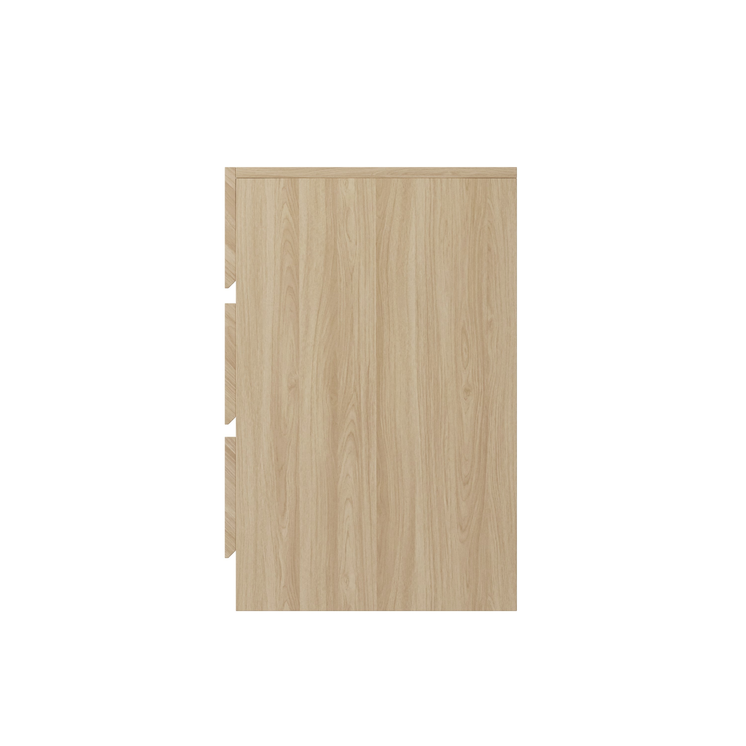 Catania 3 Drawer Bedside Table Euro Oak - Twin Pack