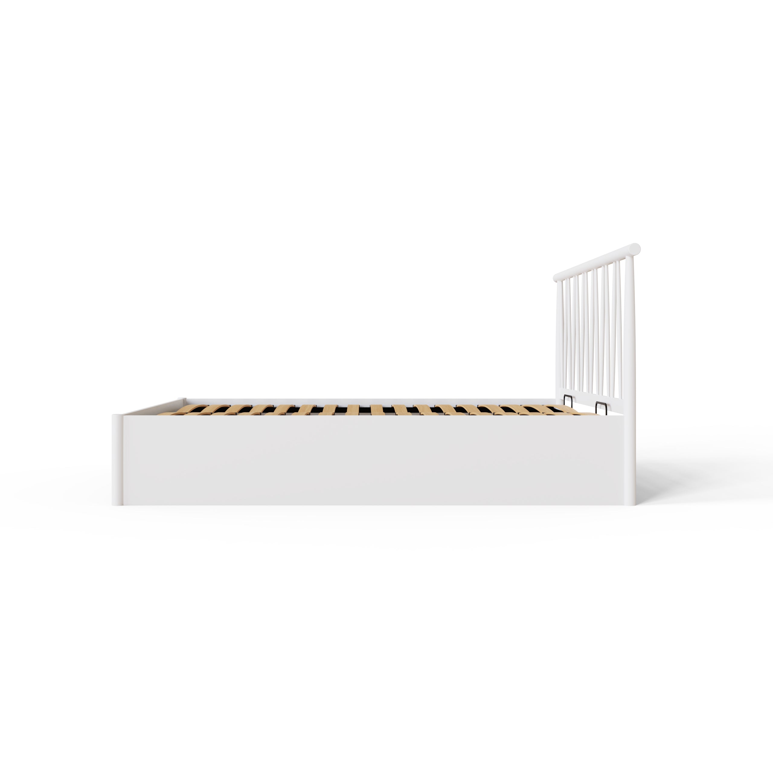 Fusum Spindle Ottoman Bed - White