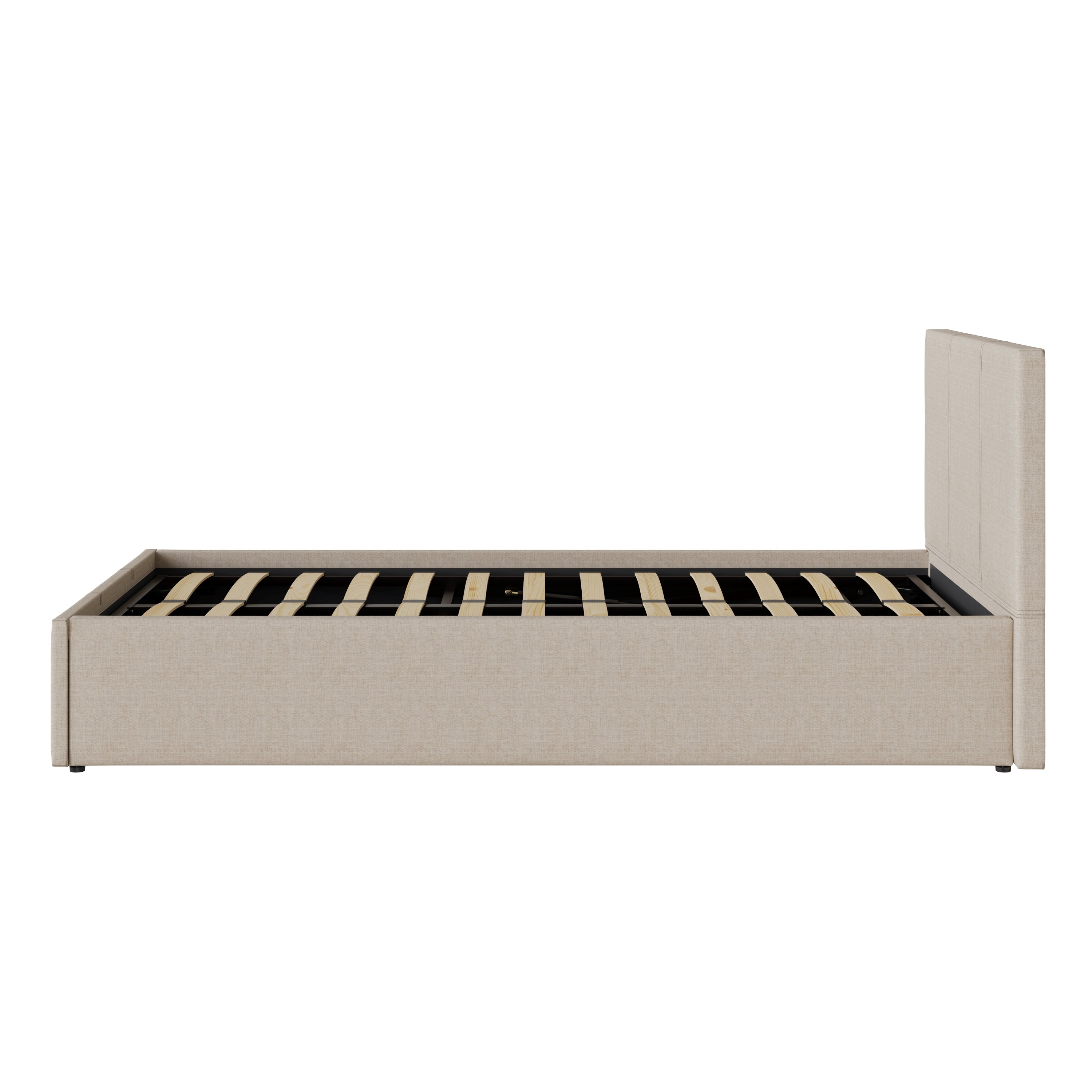 End Lift Ottoman Bed Frame - Natural