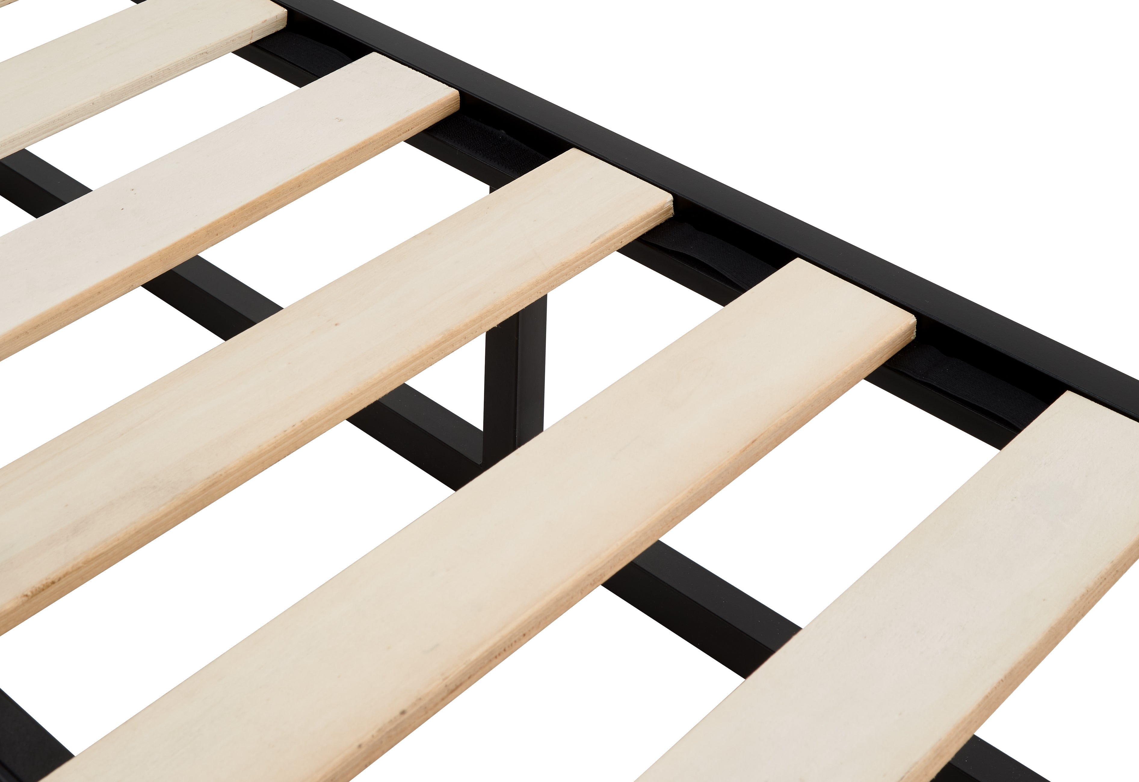Platform Metal Bed Black