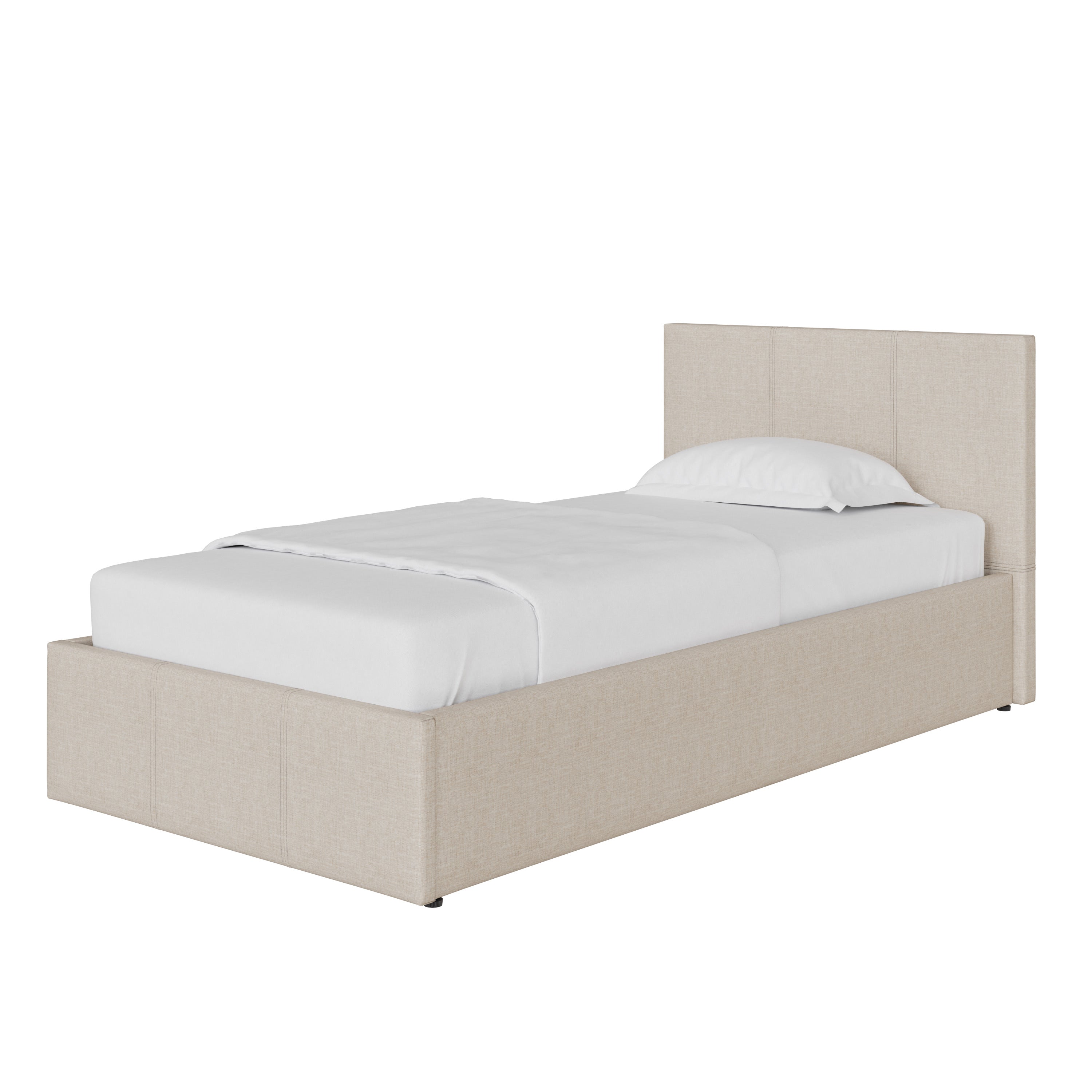 Side Lift Ottoman Bed Natural