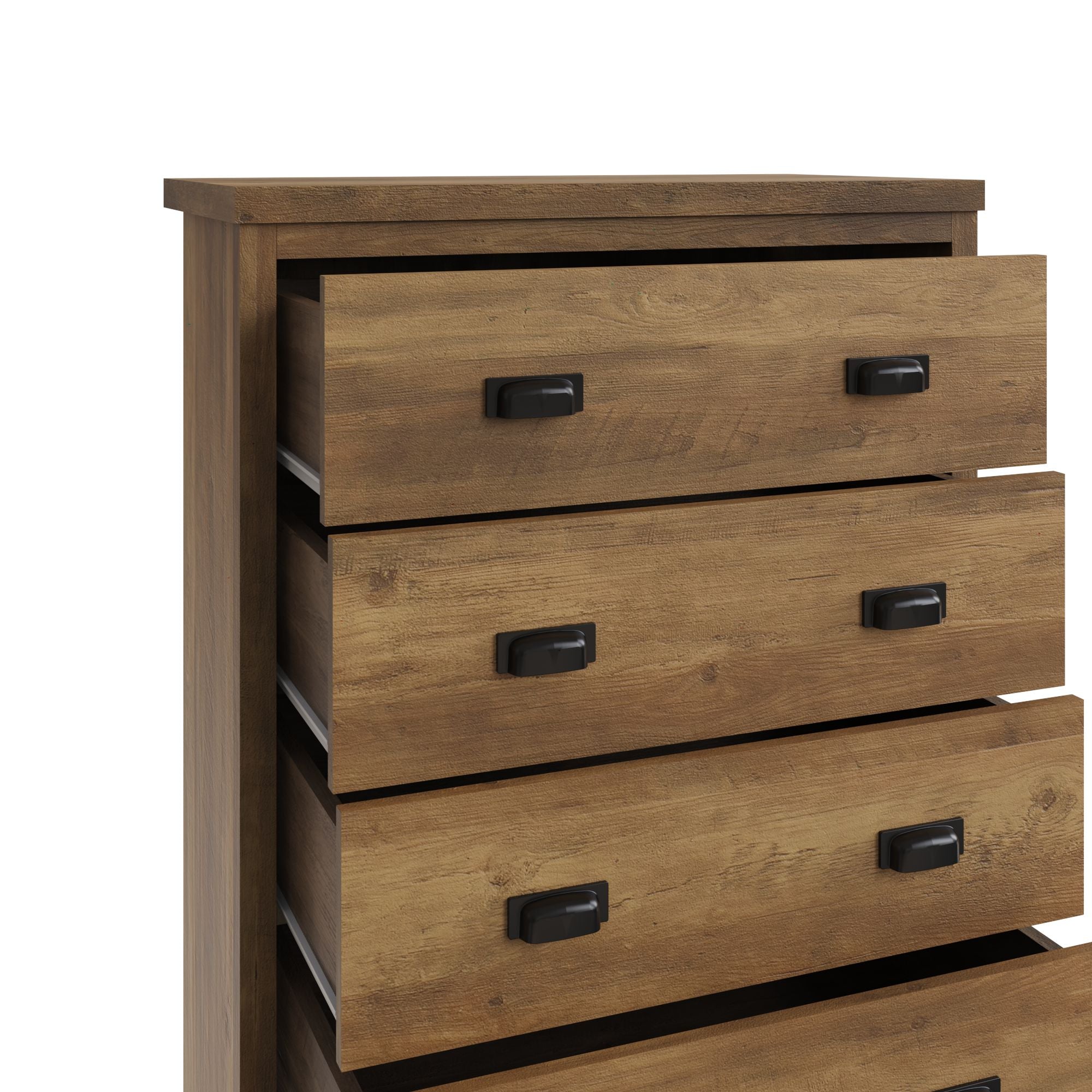 Boston 4 Drawer Chest Knotty Oak