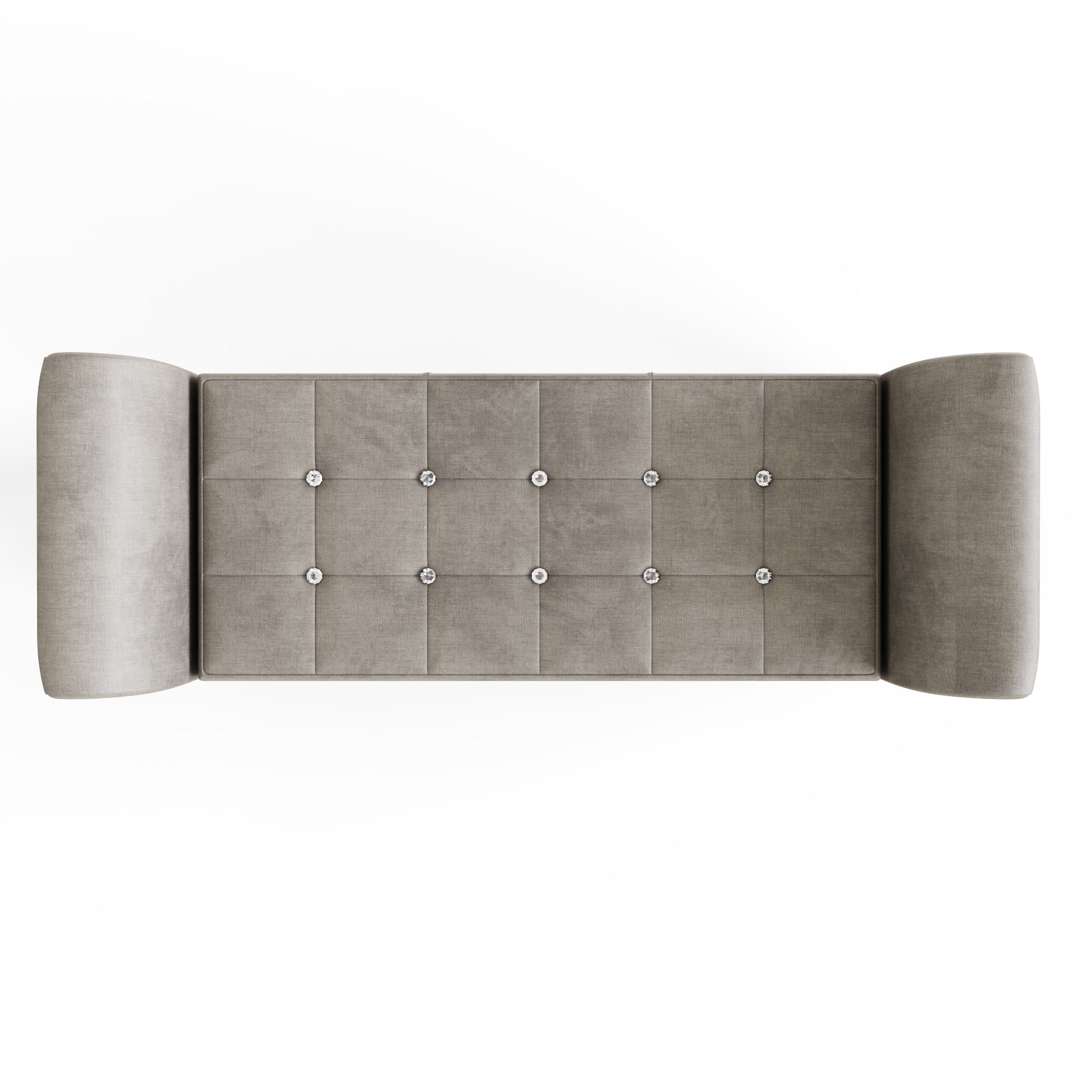 Verona Diamante Window Seat Silver Chenille