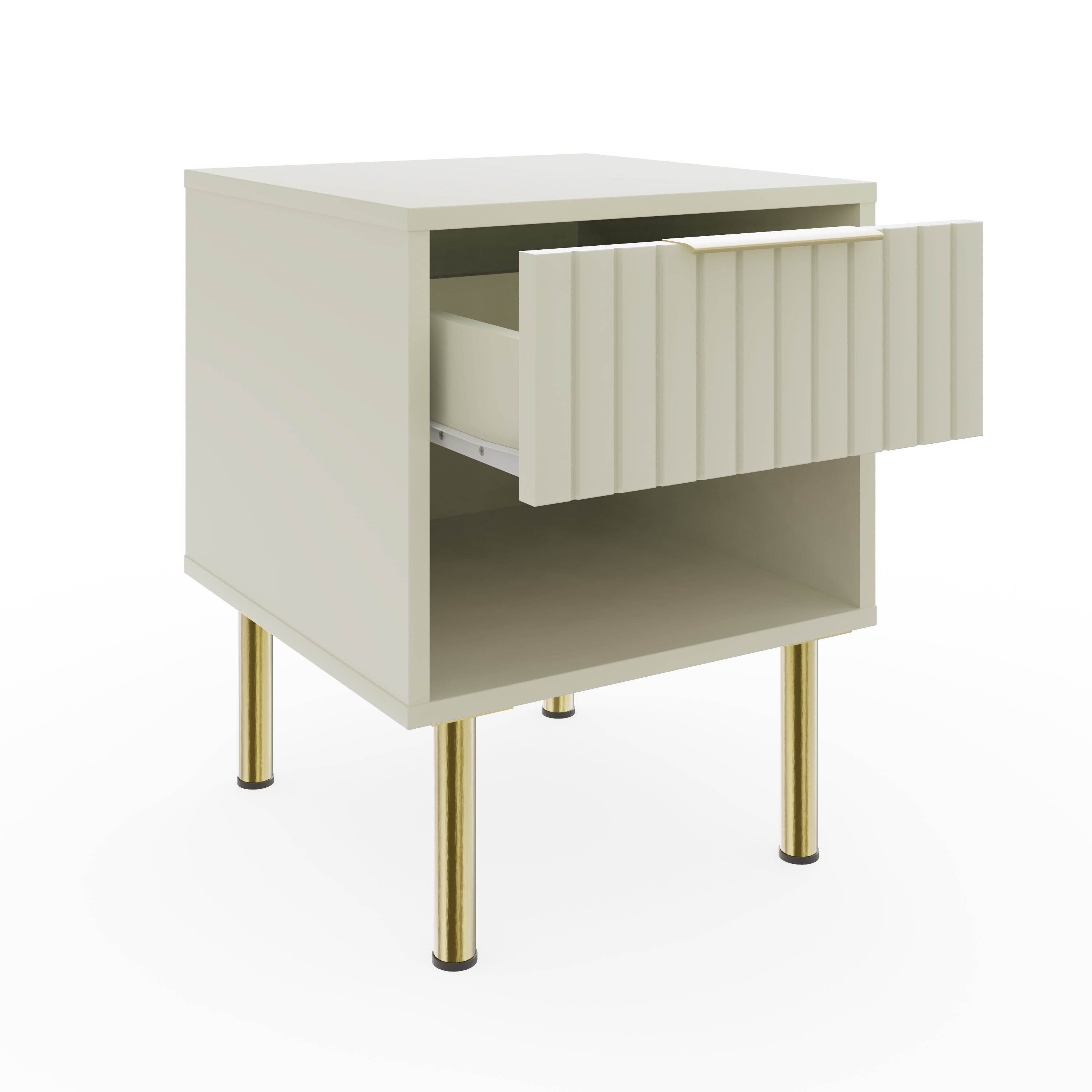 Nervata Lamp Table Ivory